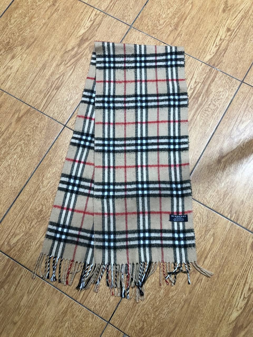 Burberry Vintage Burberrys Scarf Cashmere Plaid Pattern Nova Check Size ONE SIZE - 3 Thumbnail