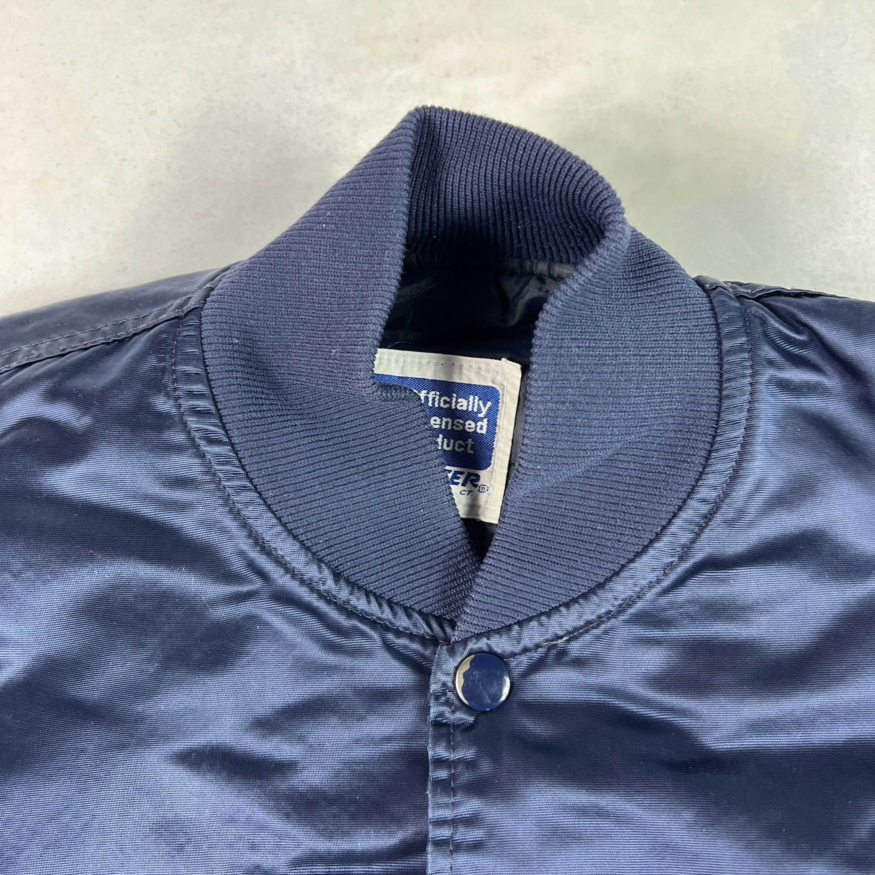 Starter VTG Starter Chicago Bears Satin Jacket Snap Button Bomber Size US L / EU 52-54 / 3 - 9 Thumbnail