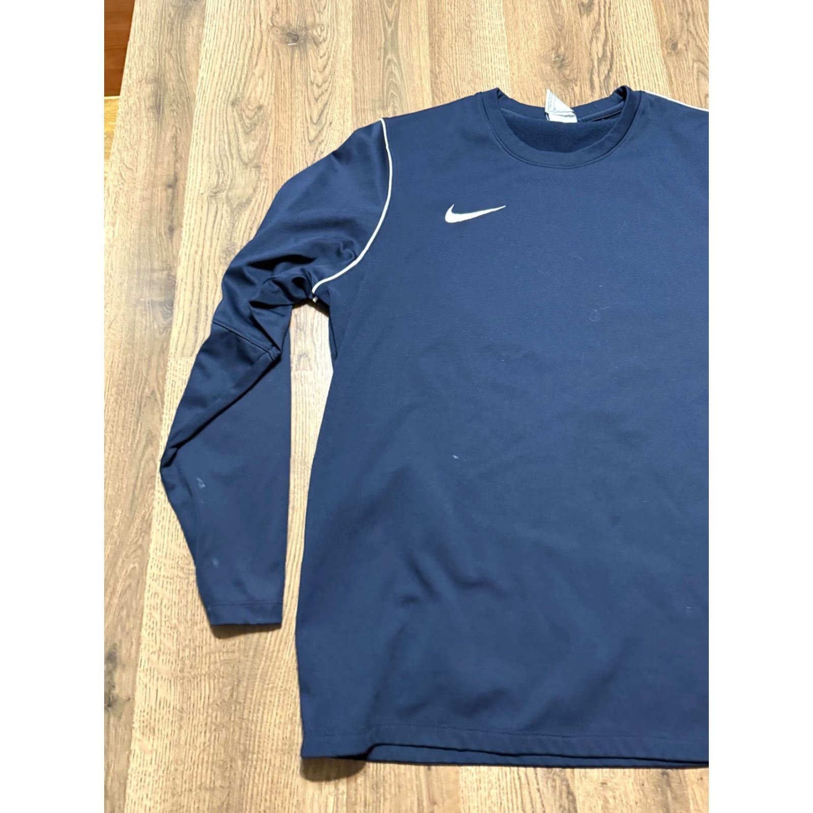 Nike Nike Shirt Men's Size Large Blue White Long Sleeve Athleticwear Size US L / EU 52-54 / 3 - 3 Thumbnail