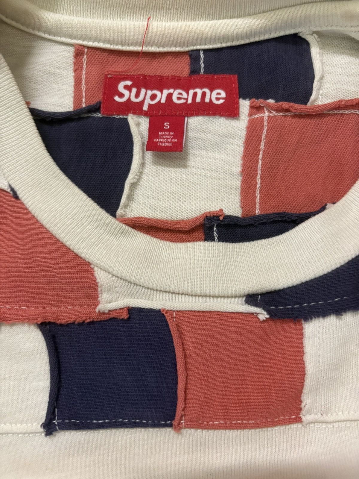 Supreme Supreme Patchwork Football Tee Size US S / EU 44-46 / 1 - 3 Thumbnail