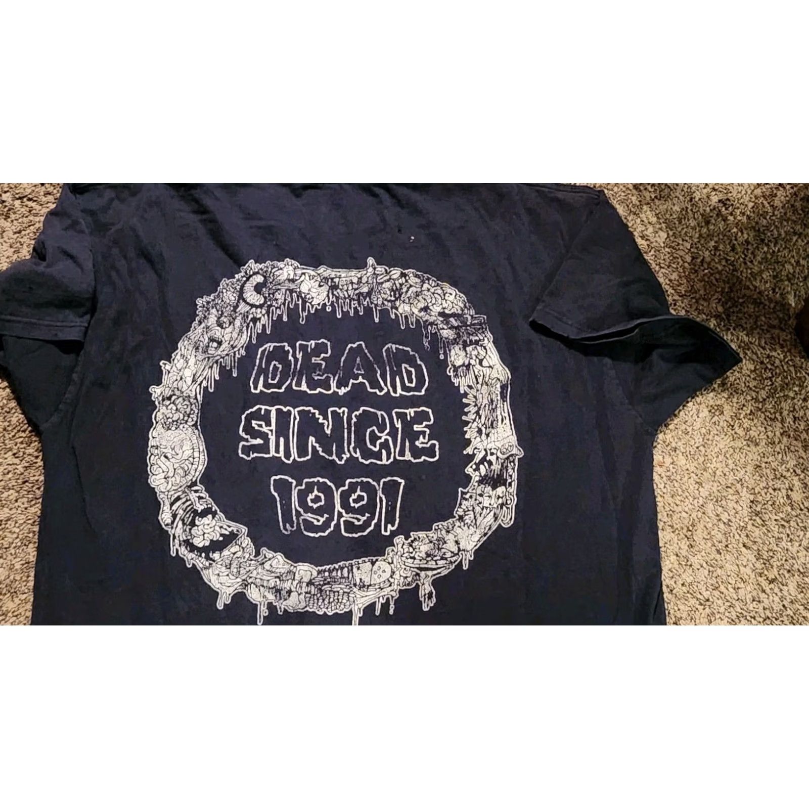 Vintage VINTAGE 2003 Exhumed Platters Of Splatter T-Shirt Men Large Black Size US L / EU 52-54 / 3 - 2 Thumbnail