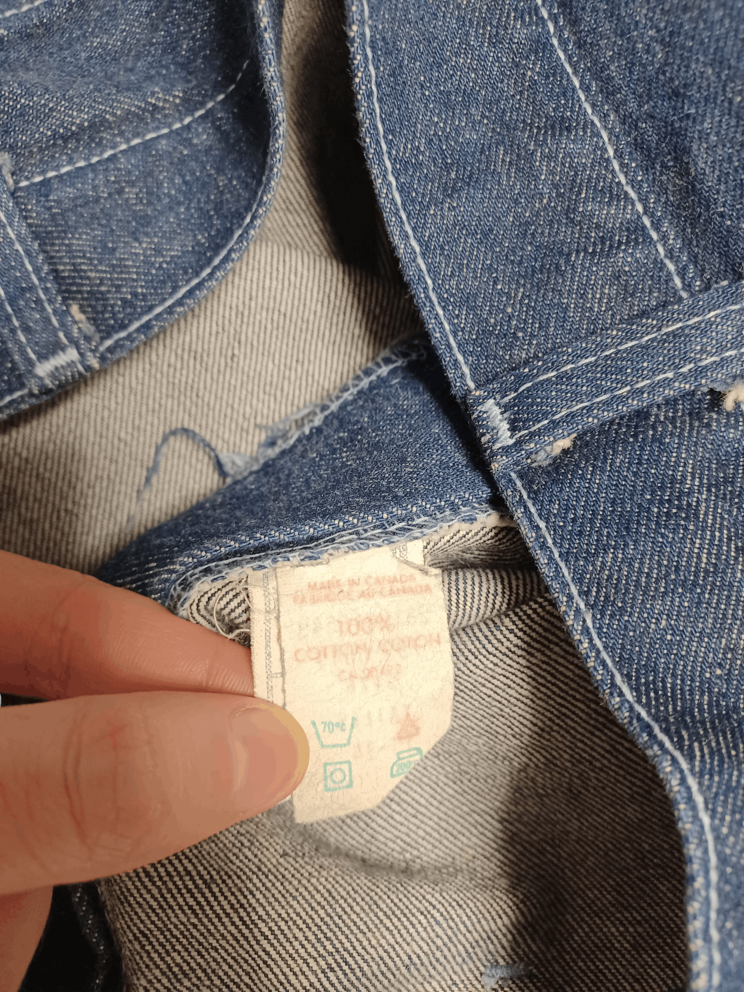 Lee 70S or 80S!!! VINTAGE MADE IN CANADA LEE JEANS!!! Size 30" / US 8 / IT 44 - 7 Thumbnail