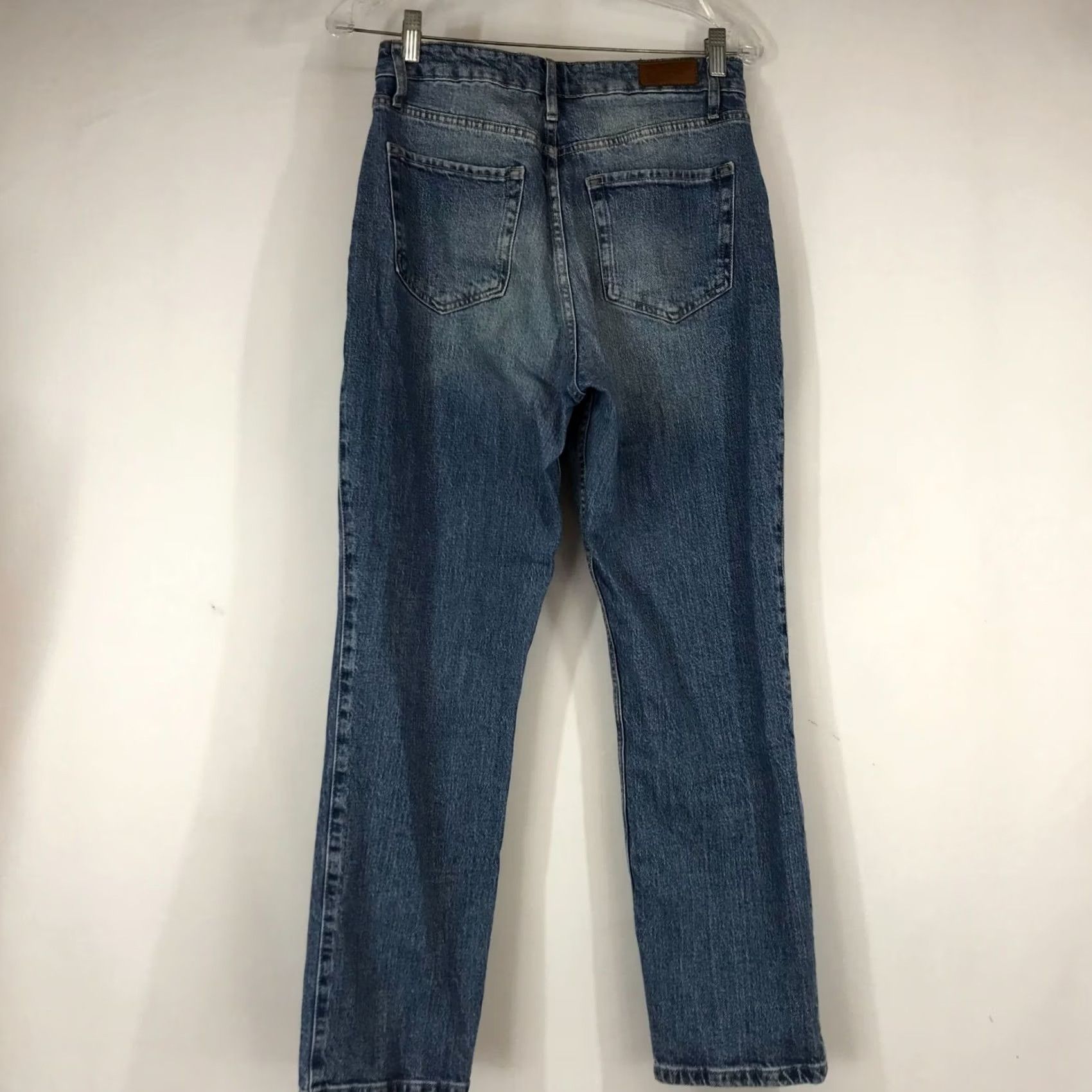 Vintage SOCIAL TOURIST Women's Blue Denim Straight Jeans 28R Size 28" / US 6 / IT 42 - 3 Thumbnail