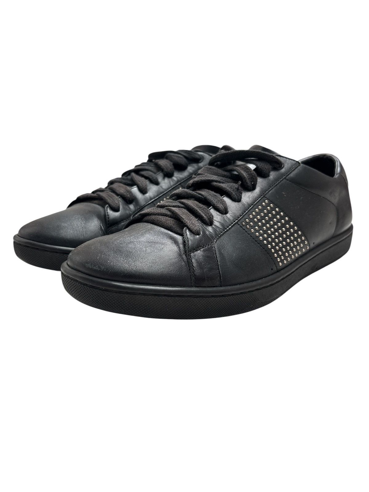 Saint Laurent Paris Hedi Slimane era Stud Court Classic Sneakers Size US 8 / EU 41 - 2 Thumbnail