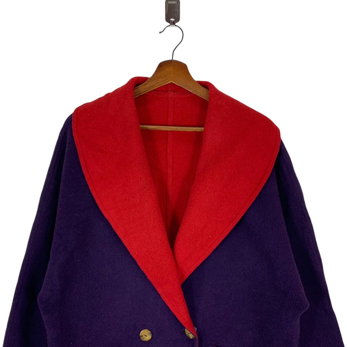 Designer × Vintage ⚡️⚡️ WEILL PARIS DOUBLE BREASTED WOOL COAT Size M / US 6-8 / IT 42-44 - 3 Thumbnail