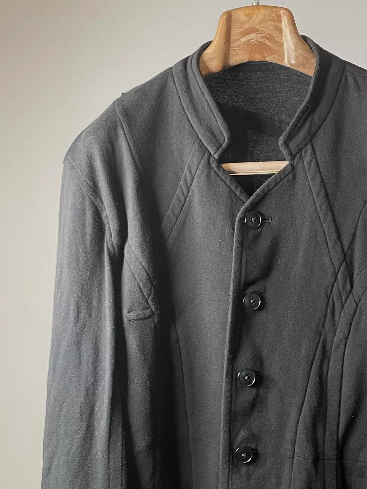Yohji Yamamoto Yohji Yamamoto PourHomme S/S12 Stand Collar Jacket Black 2 Size US M / EU 48-50 / 2 - 4 Thumbnail