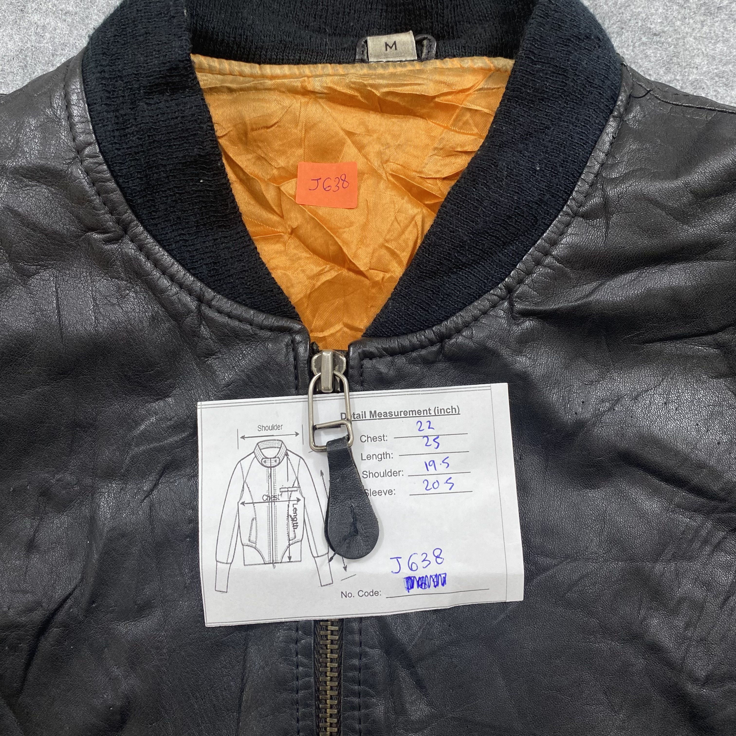If Six Was Nine VINTAGE PATCH BAND BOMBER LEATHER JACKET-J638 Size US M / EU 48-50 / 2 - 12 Thumbnail