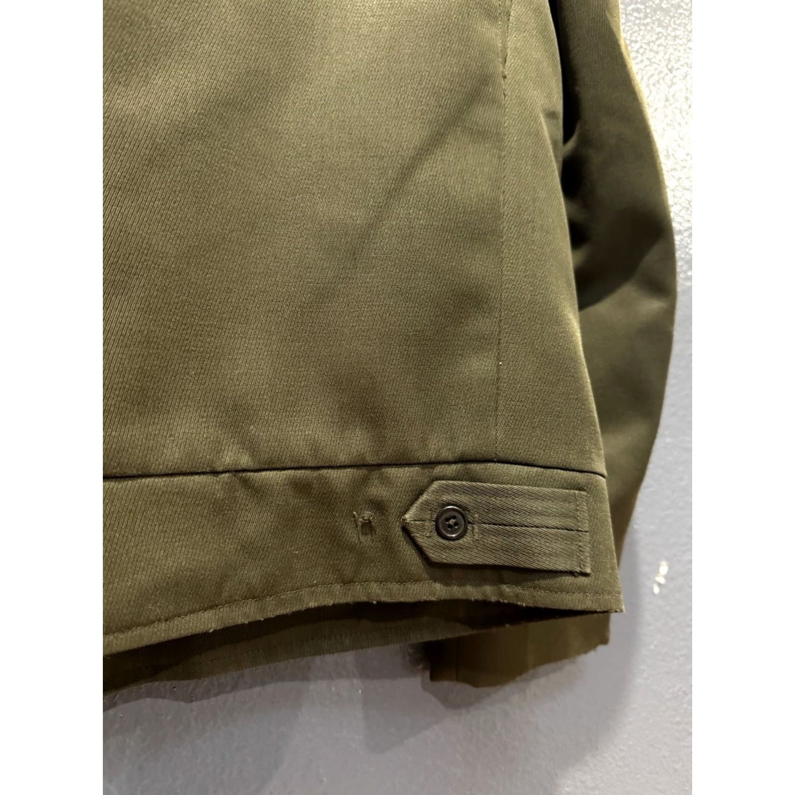 Vintage VINTAGE Green Whipcord Ike Zip Work Jacket Mens Medium USA Made Jacket Size US M / EU 48-50 / 2 - 5 Thumbnail