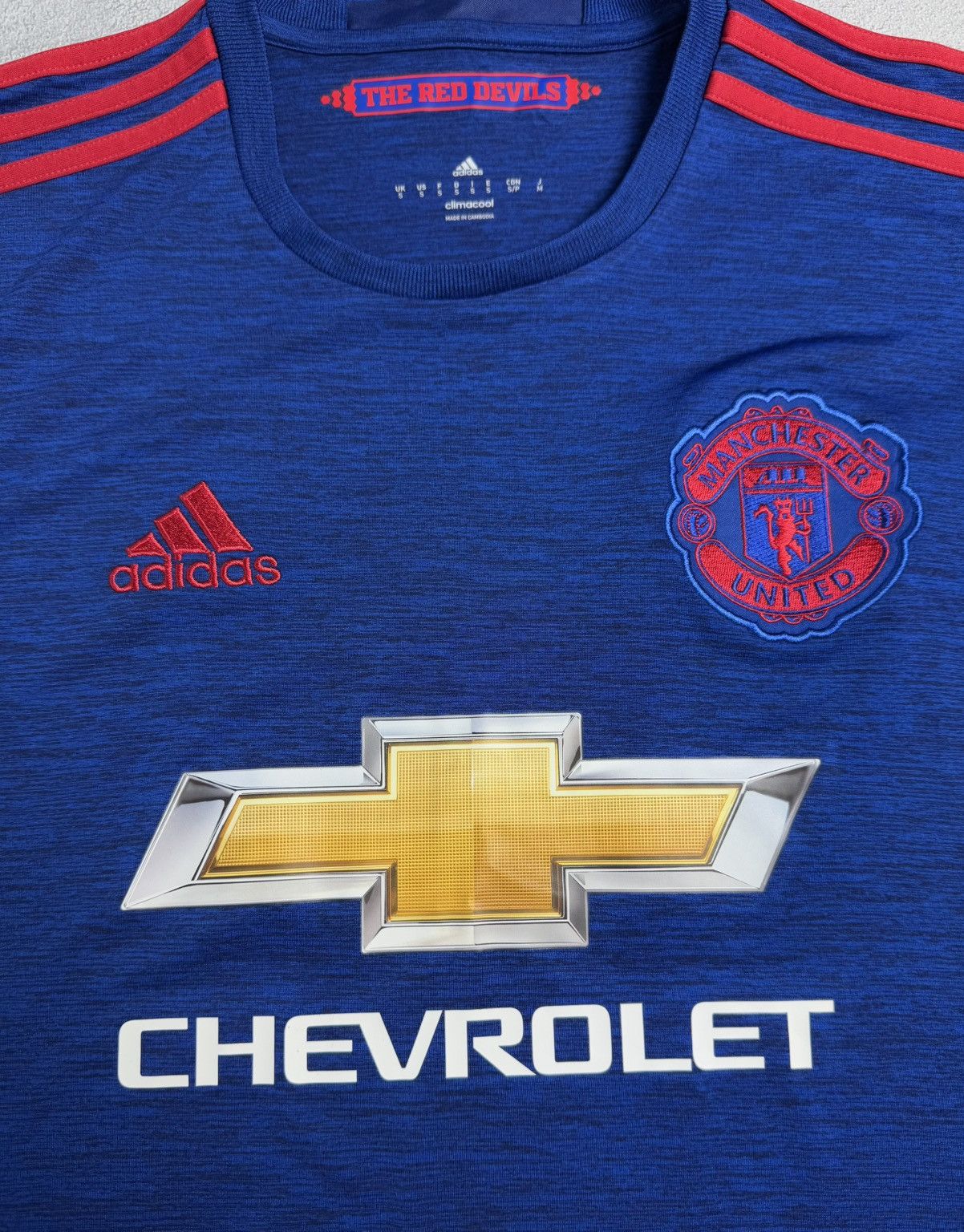 Adidas Manchester United 2016 2017 Away Shirt Soccer Jersey Adidas Size US S / EU 44-46 / 1 - 5 Thumbnail