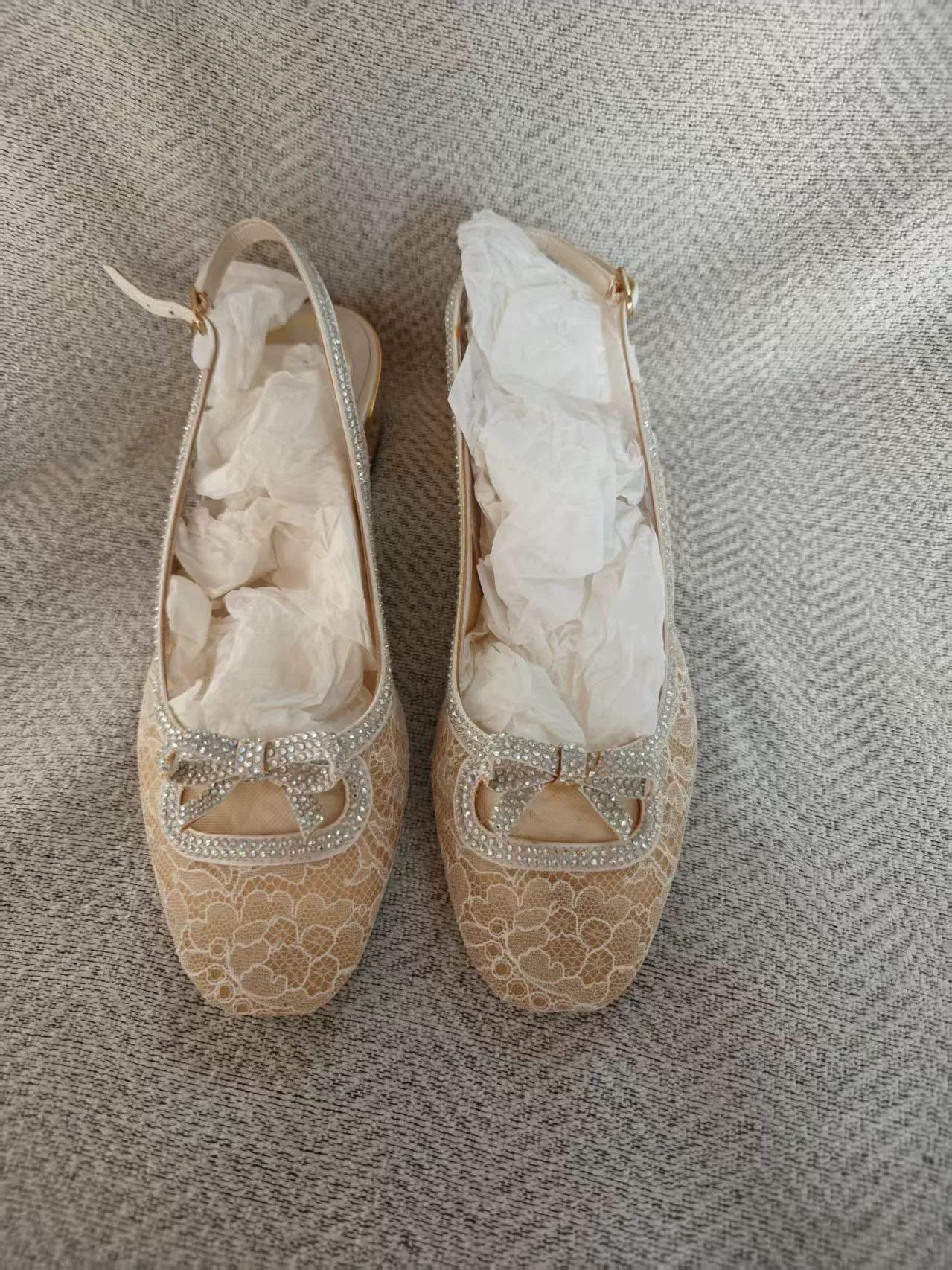 Japanese Brand RC Women's Glitter Flat Shoes Size US 4.5 / IT 34.5 - 1 Thumbnail