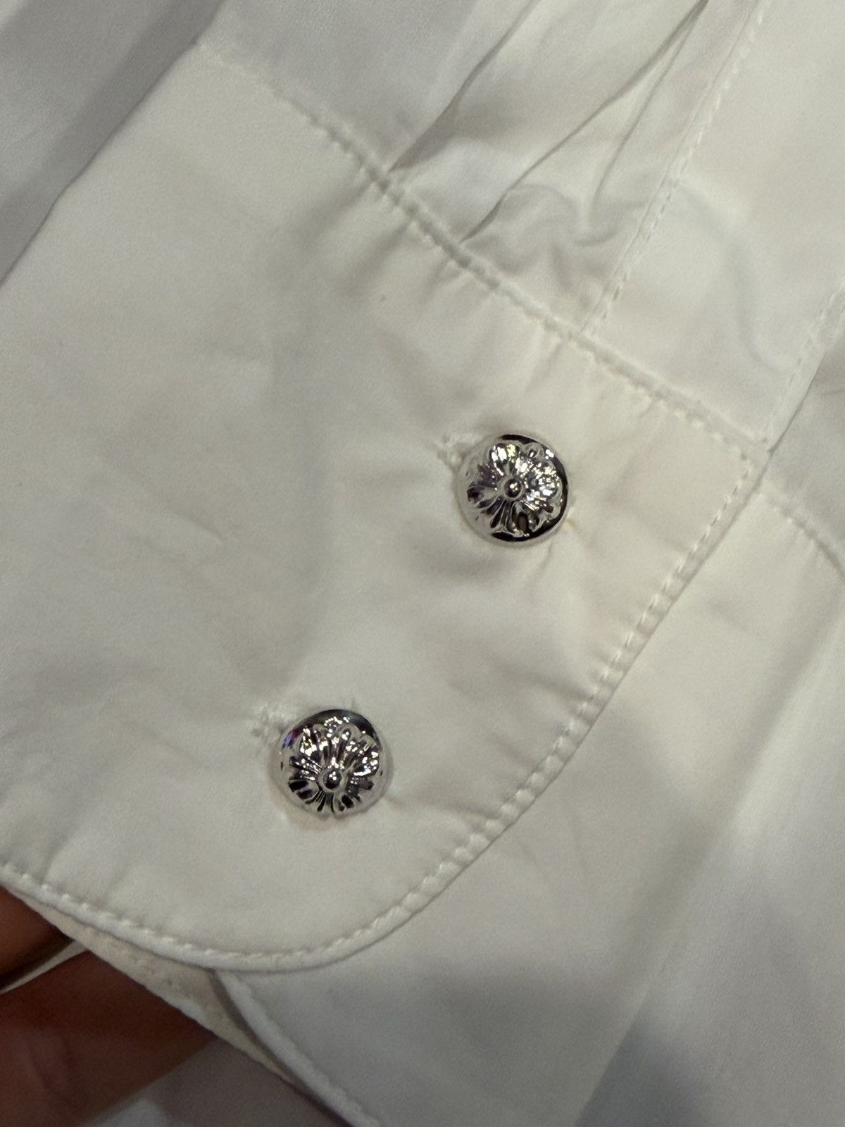 Chrome Hearts CHROME HEARTS 'WHITE PATCH' BUTTON DRESS SHIRT Size US M / EU 48-50 / 2 - 4 Thumbnail