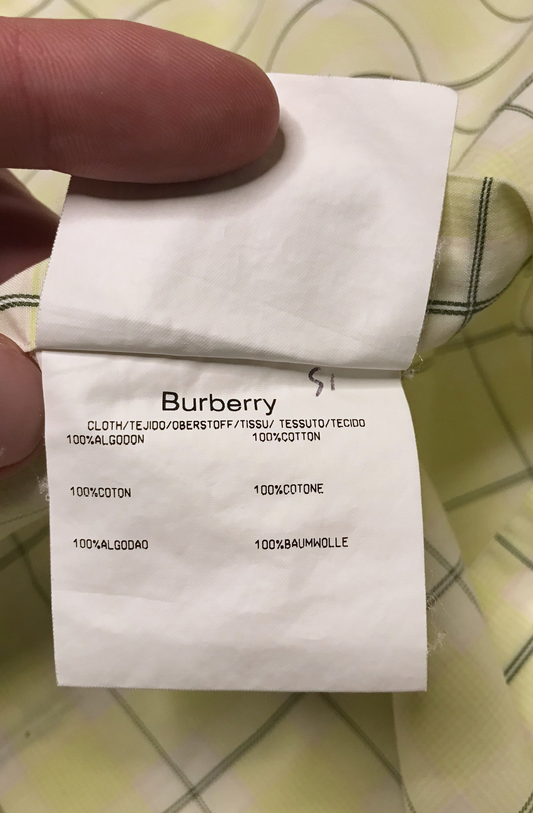 Burberry Burberry Vintage Mens Short Sleeve Shirt Plaid Sz L Size US L / EU 52-54 / 3 - 8 Thumbnail