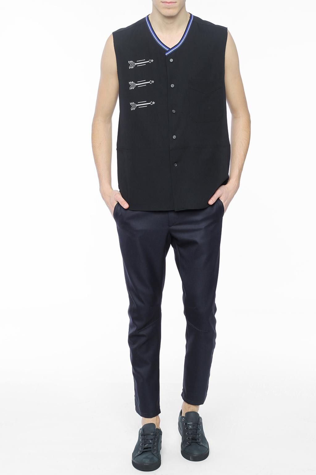 Lanvin LANVIN arrow stitch buttoned vest Size US S / EU 44-46 / 1 - 6 Thumbnail