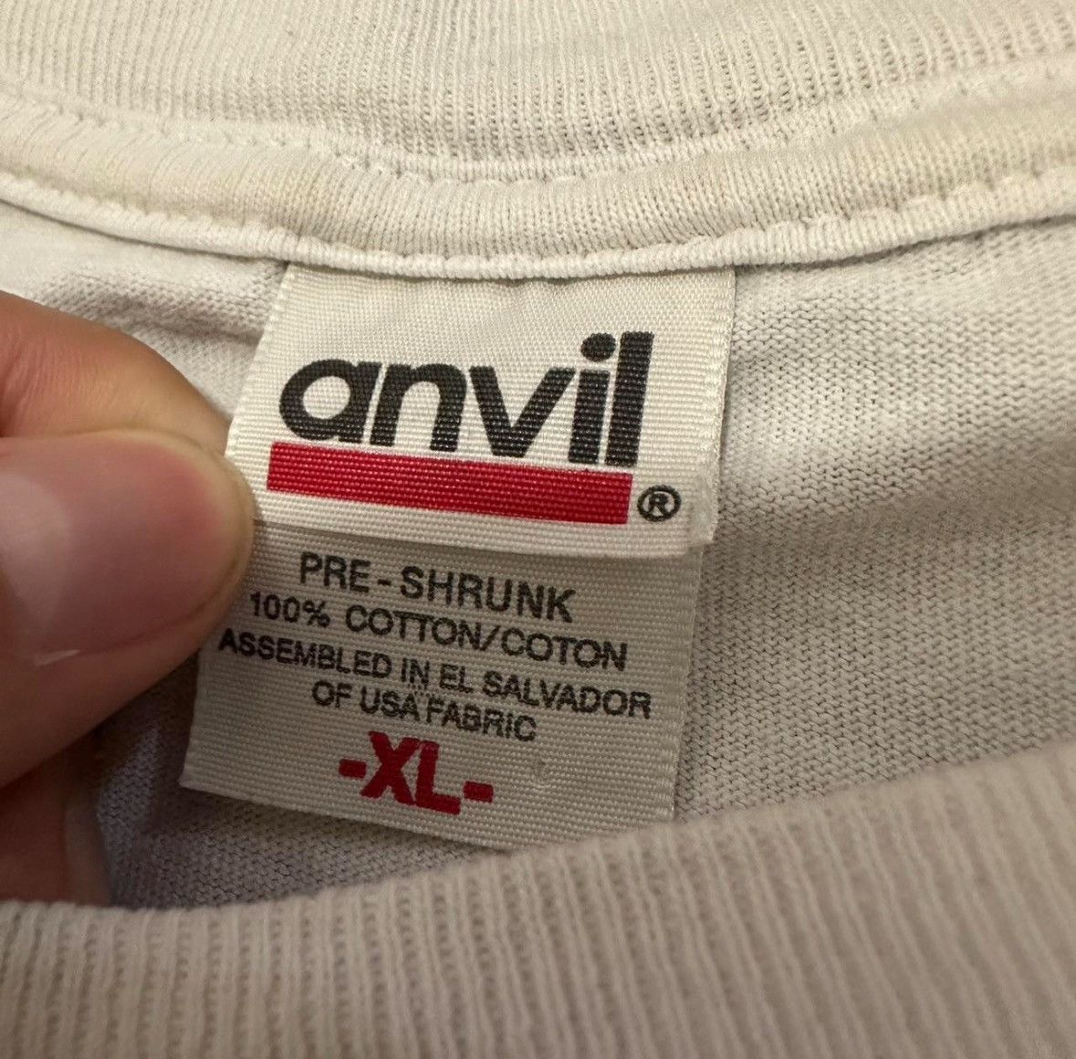 Anvil Vintage White Anvil Race NHRA Member 2006 T-shirt Size US XL / EU 56 / 4 - 3 Thumbnail