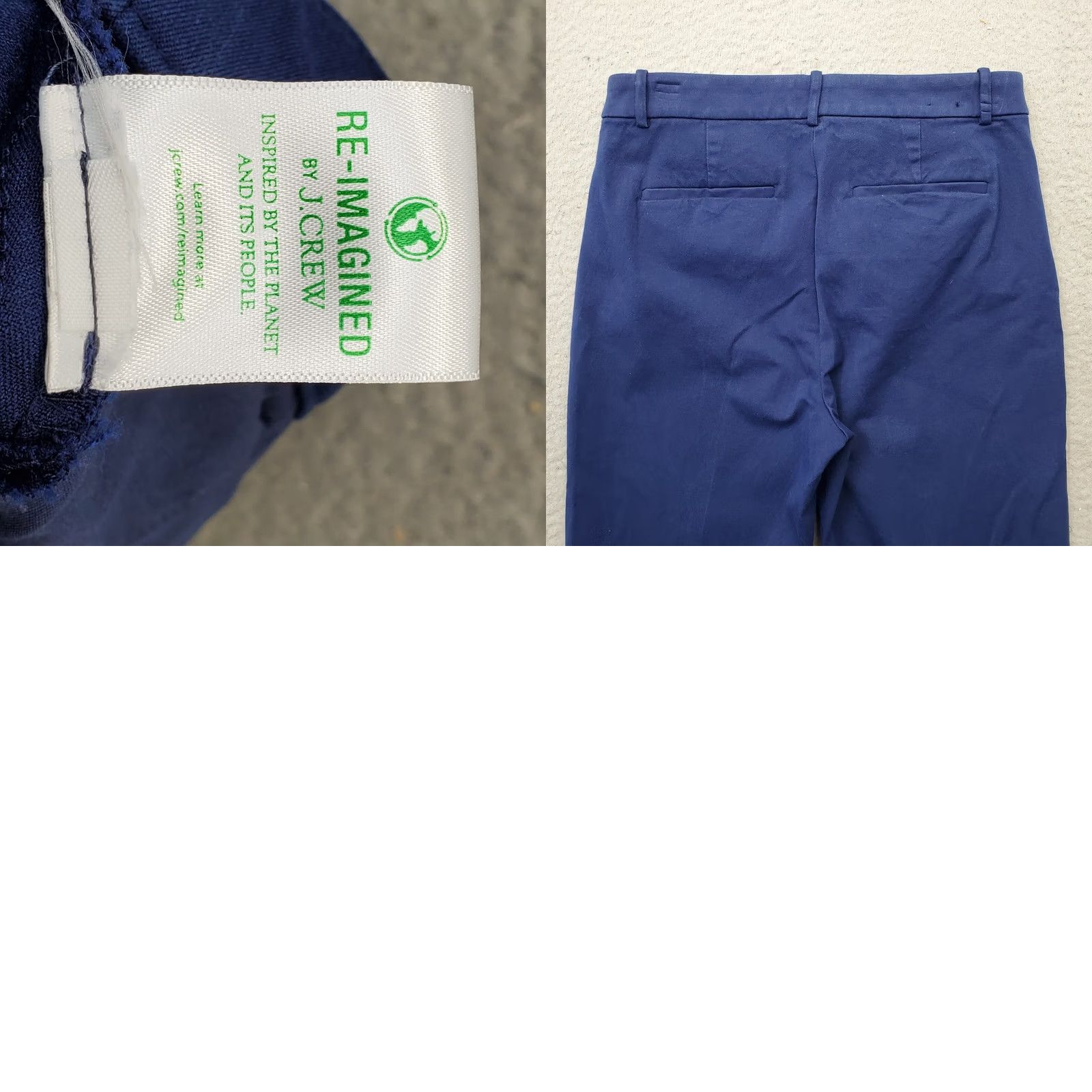 J.Crew J.CREW Kallie Pants Womens Size 4 Blue Stretch Slim Fit Comfort Straight Leg Pants Size 27" / US 4 / IT 40 - 8 Thumbnail