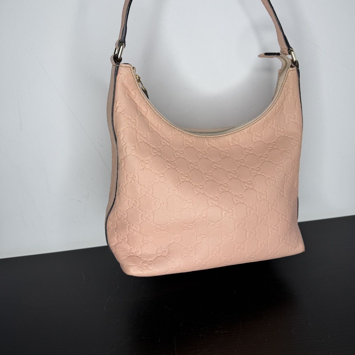Gucci Gucci Hobo Pink Leather GG Shoulder Bag Size ONE SIZE - 5 Thumbnail