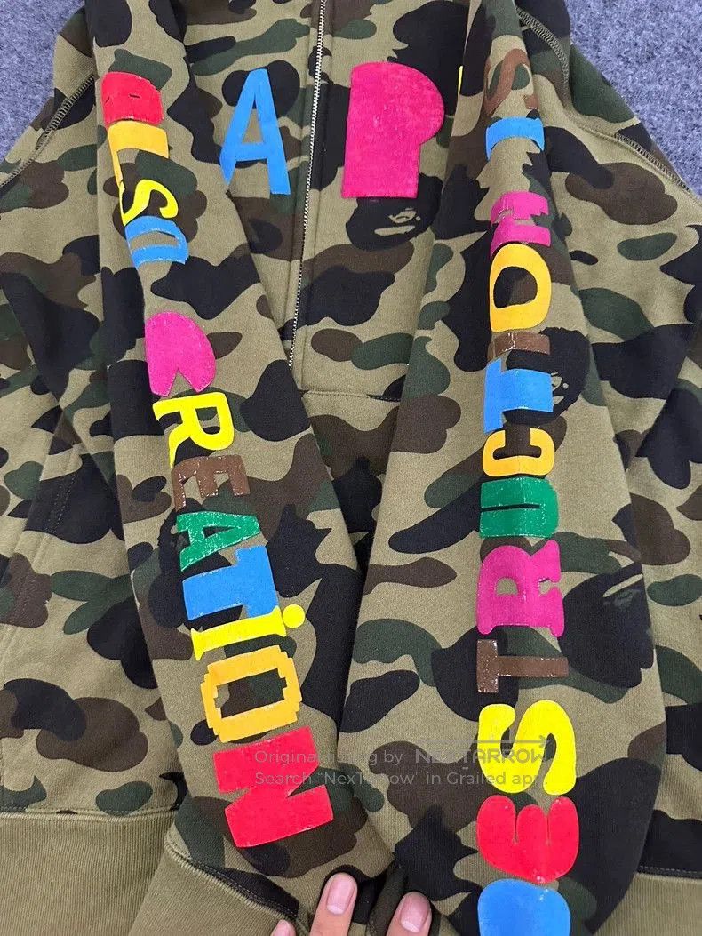 Bape BAPE READYMADE Camo Shark Hoodie. Size US L / EU 52-54 / 3 - 6 Thumbnail