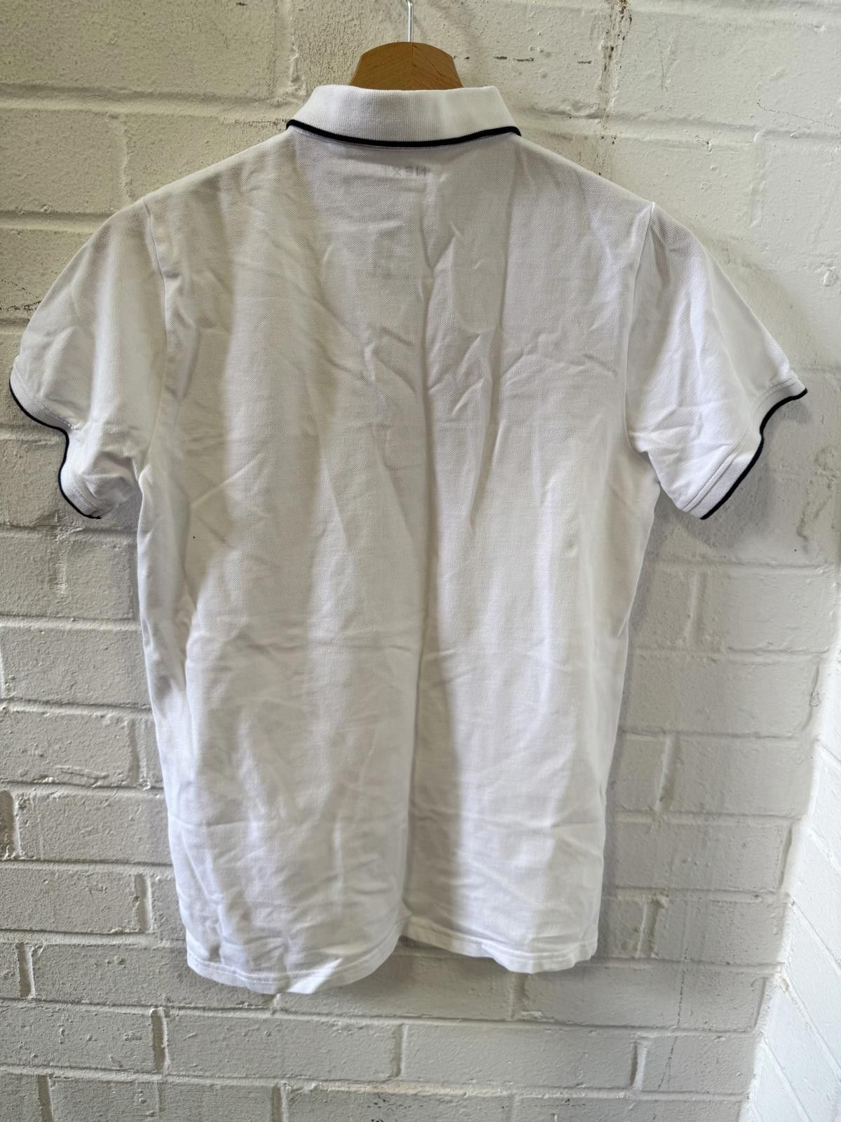 NEXT NEXT White Polo Shirt with Contrast Trim Size US XXS / EU 40 - 4 Thumbnail
