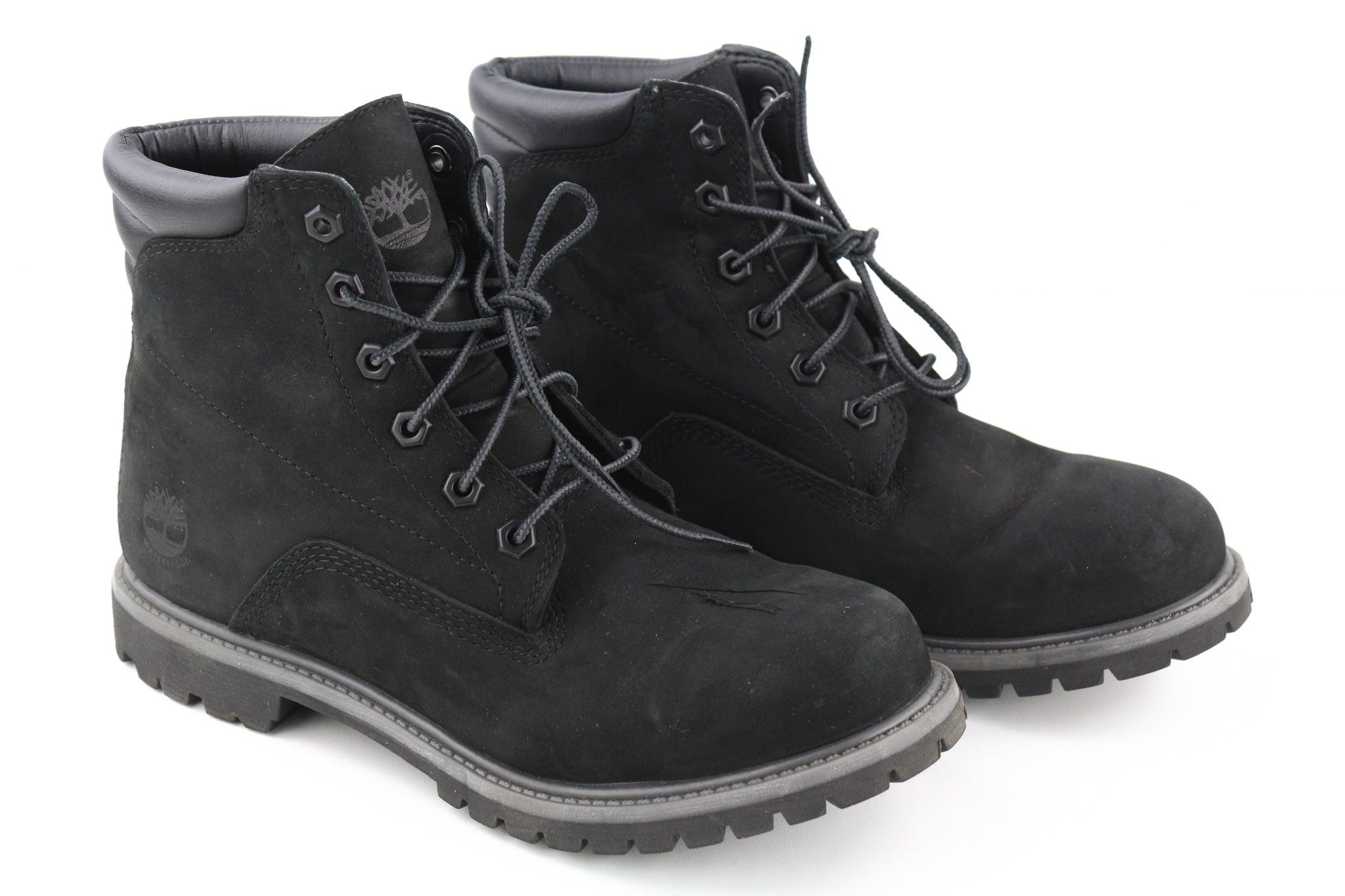 Timberland A17VM UK7 Black Leather Almond Ortholite 79872 Size US 9 / IT 39 - 1 Thumbnail