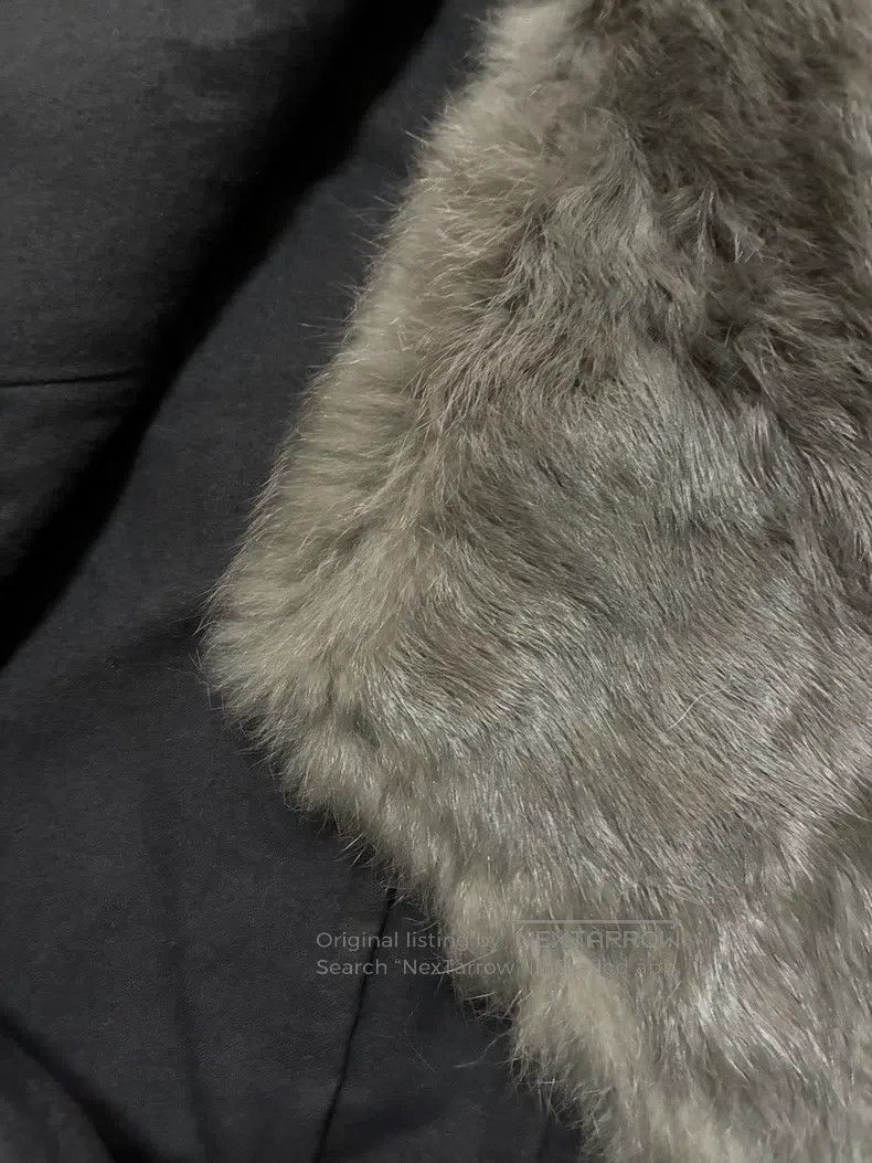 Helmut Lang HELMUT LANG Rabbit Fur Sheepskin Patchwork Knit Jacket Size S / US 4 / IT 40 - 6 Thumbnail