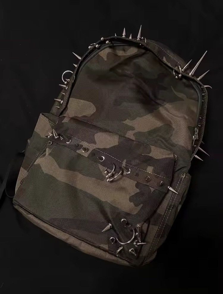 Other Punk Rivet Military Backpack Large Capacity Unisex Bag Size ONE SIZE - 2 Thumbnail