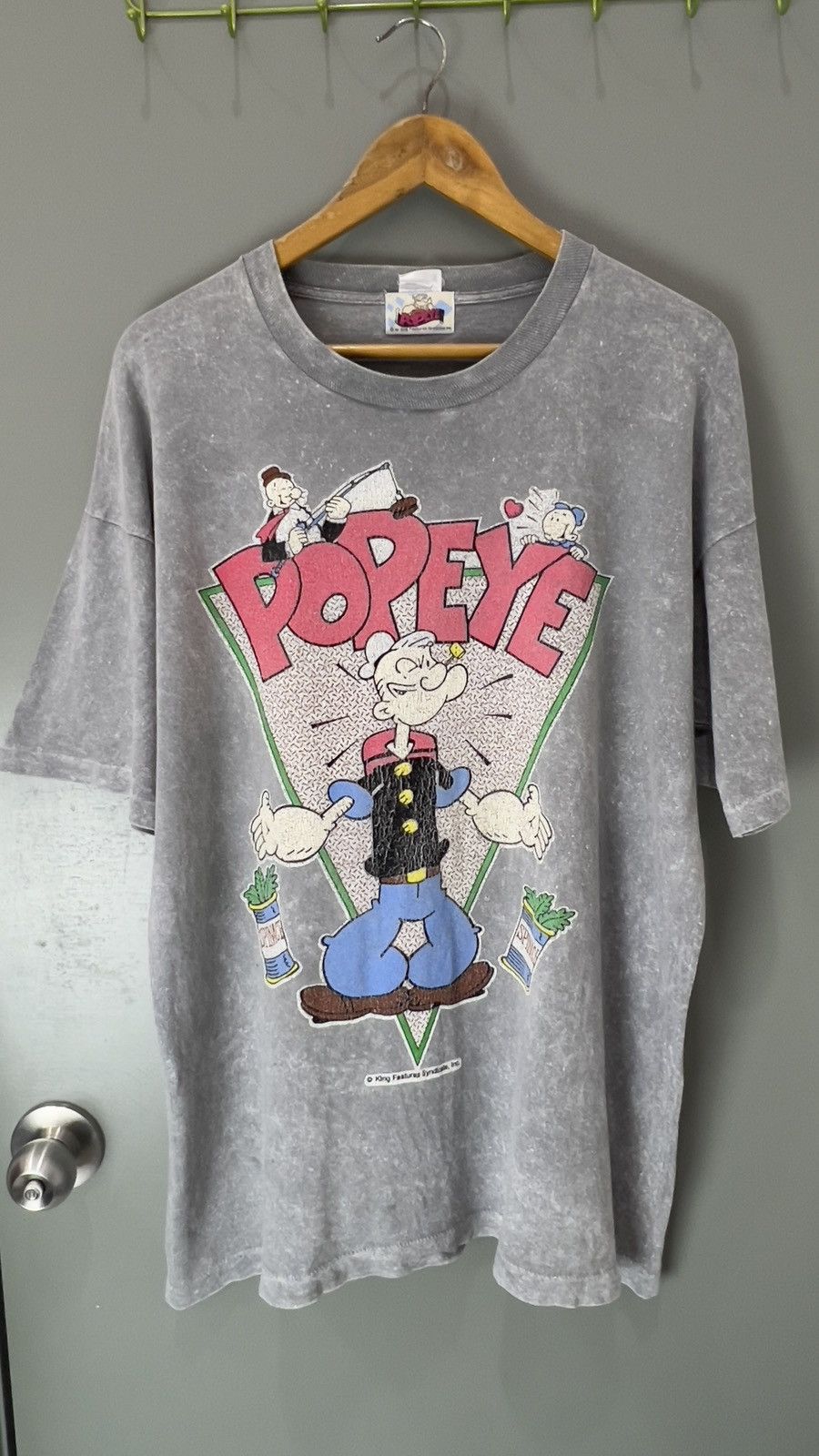 Cartoon Network Popeye Vintage Very Nice Design Size US XL / EU 56 / 4 - 4 Thumbnail