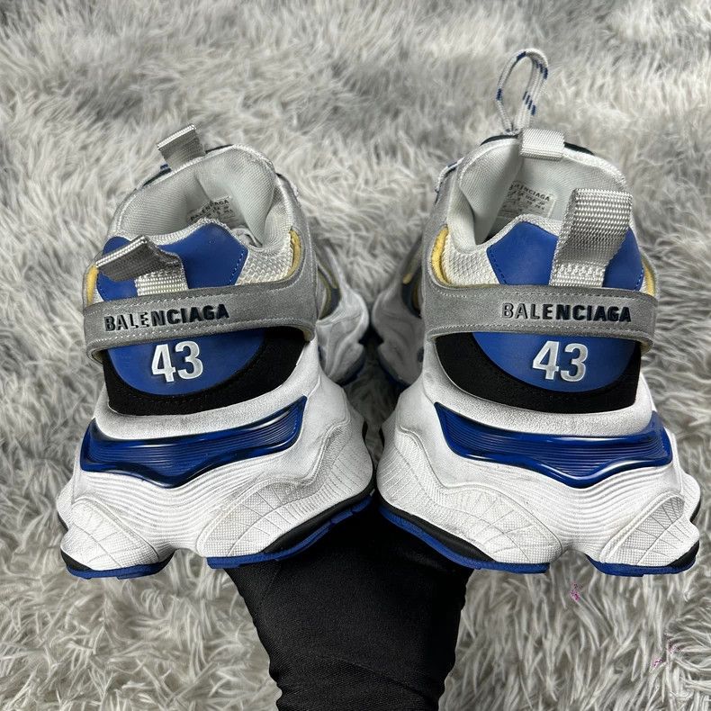 Balenciaga Balenciaga 24 SS New Made Old Grey White Blue shoes 2502-Ne Size US 10 / EU 43 - 5 Thumbnail