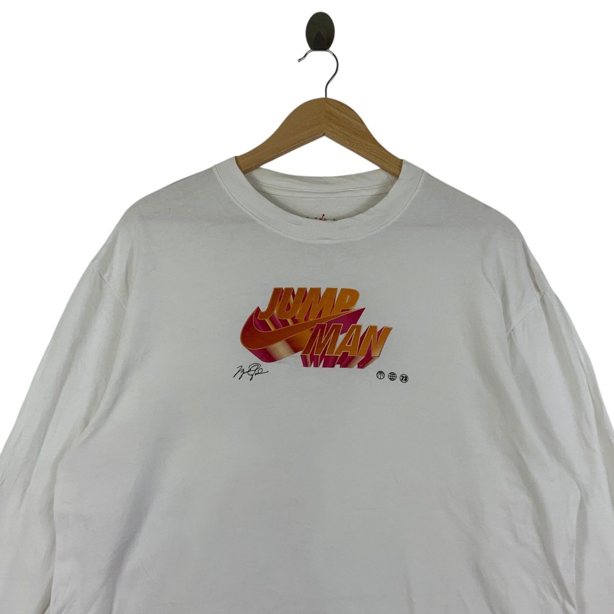 Nike Vintage NIKE AIR JORDAN Michael Jump Man Tee Shirt Top Size US L / EU 52-54 / 3 - 2 Thumbnail