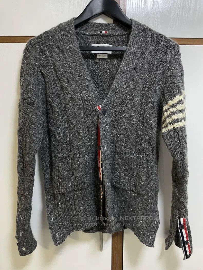 Thom Browne Thom Browne Cashmere cardigan Size US L / EU 52-54 / 3 - 1 Thumbnail