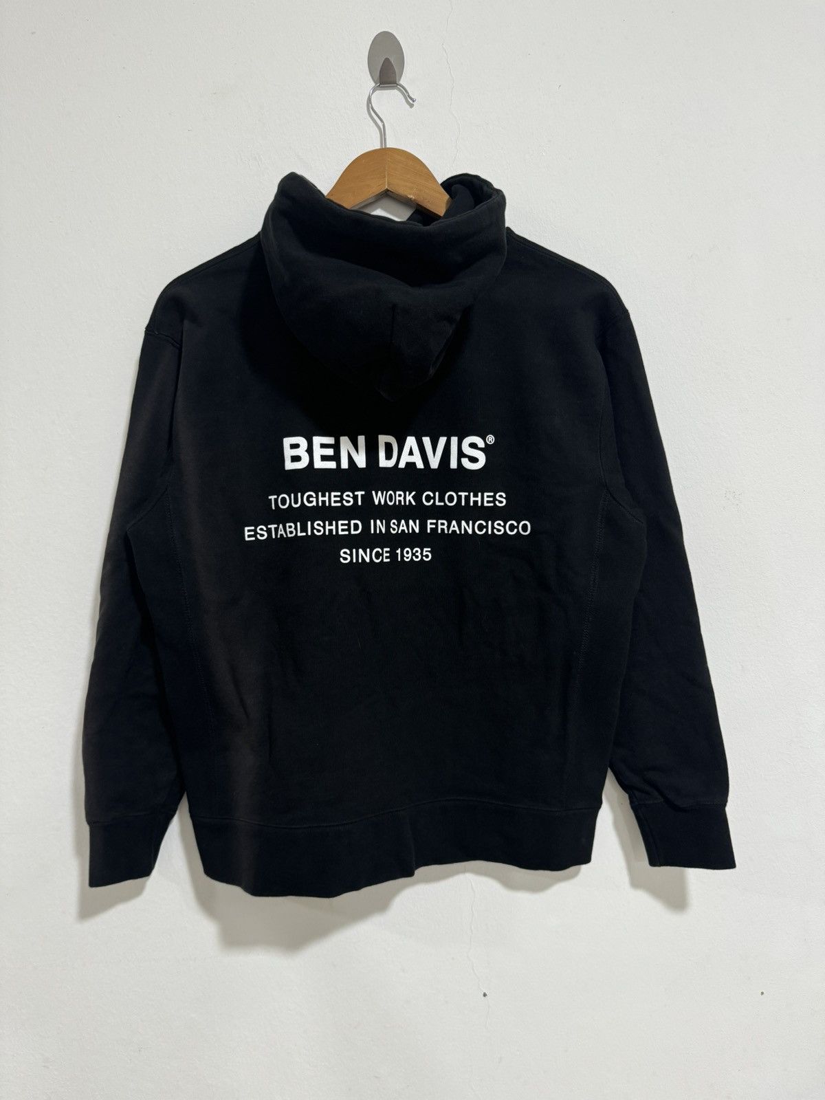 Ben Davis × Vintage Vintage Ben Davis Big Spellout Hoodie Size US M / EU 48-50 / 2 - 1 Thumbnail