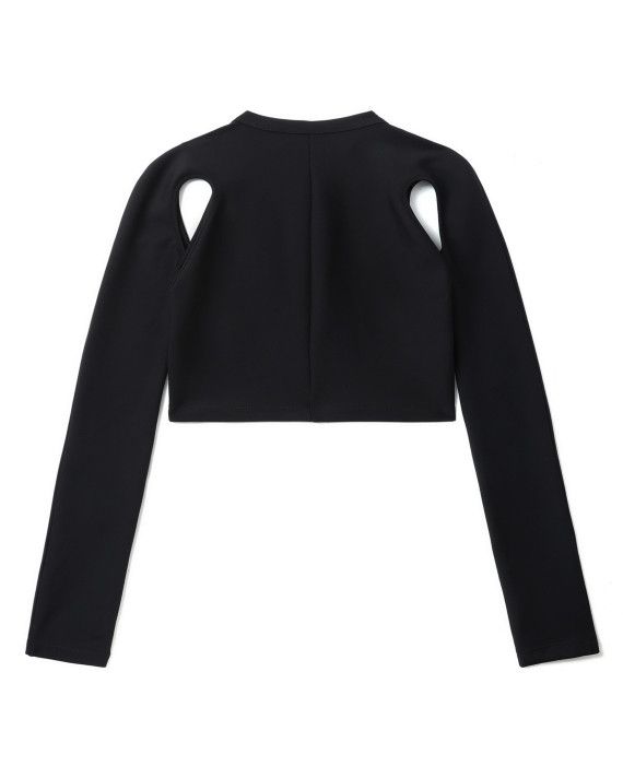 Off-White o1s22i1n0824 long-sleeved Cropped Top in Black Size S / US 4 / IT 40 - 6 Thumbnail