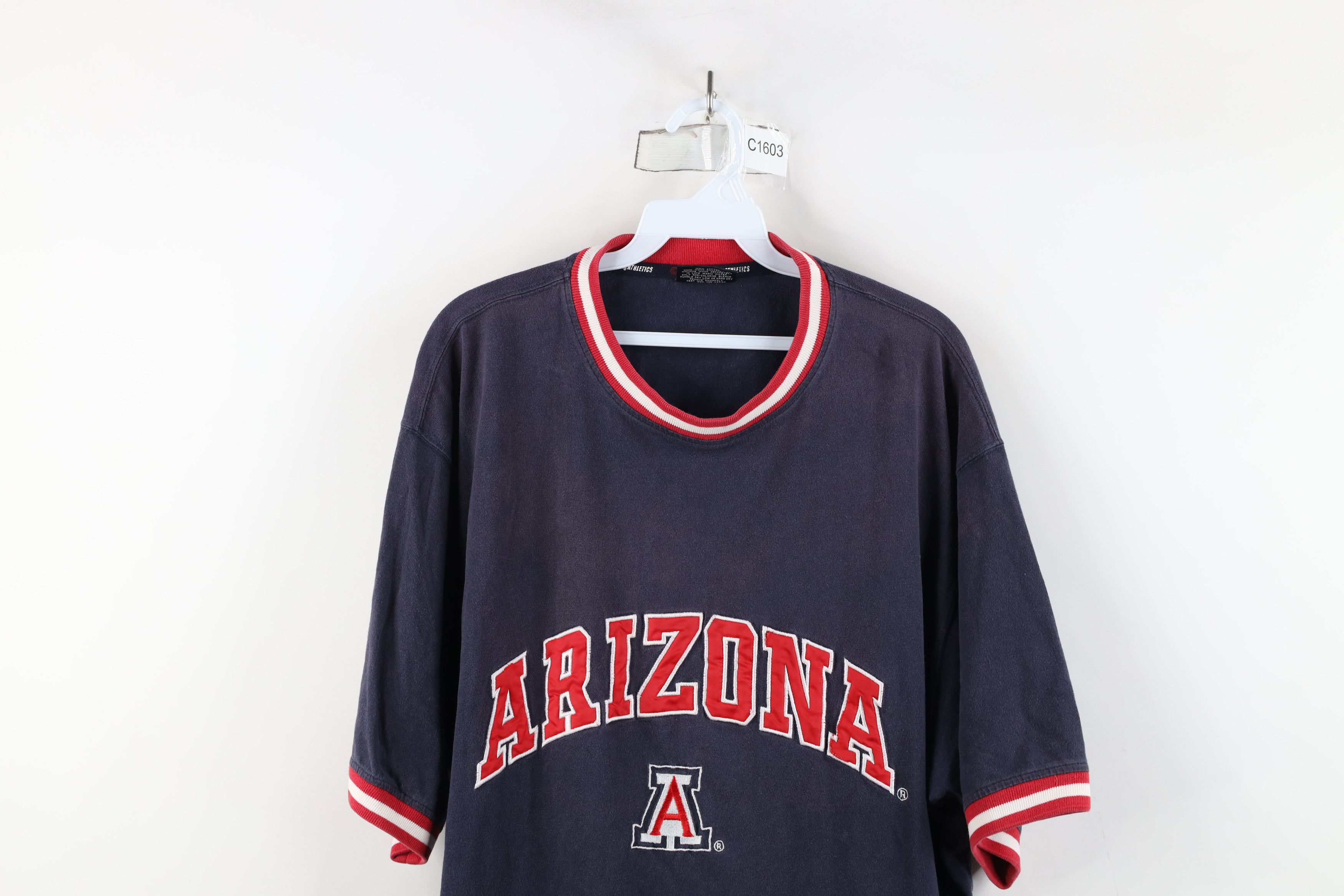 Vintage Vintage 90s Y2K Spell University of Arizona Ringer T-Shirt Size US XL / EU 56 / 4 - 2 Thumbnail