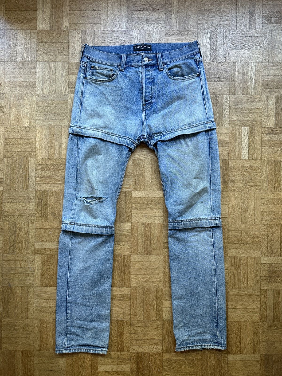 Balenciaga Balenciaga Zip Denim Size US 30 / EU 46 - 1 Thumbnail