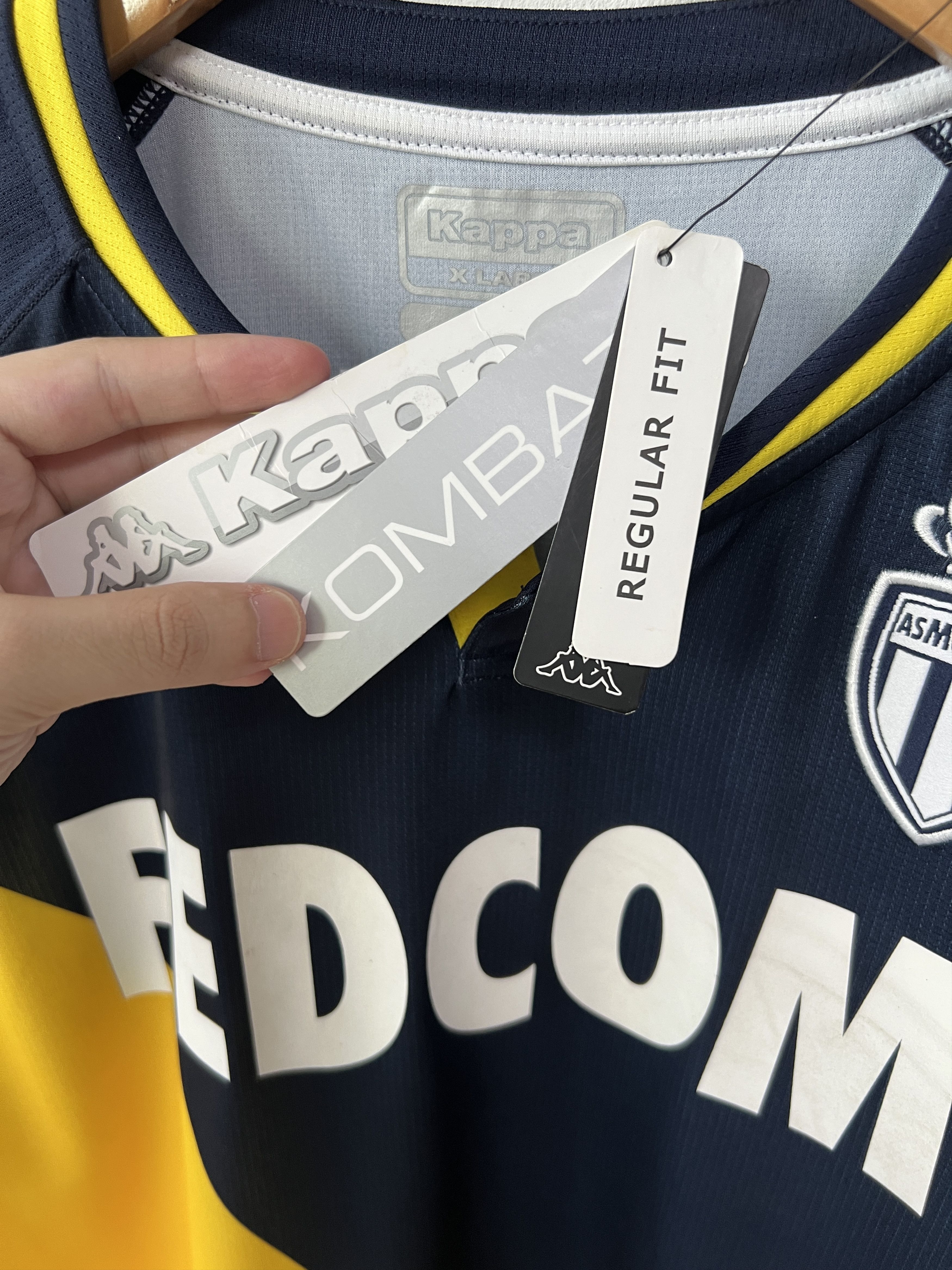Kappa (XL fits L) AS Monaco 2020-21 Away Kit Volland #31 (NEW) Size US XL / EU 56 / 4 - 4 Thumbnail