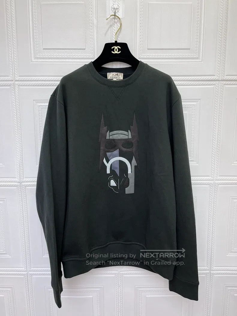 Hermes Leather Patch Sweatshirt