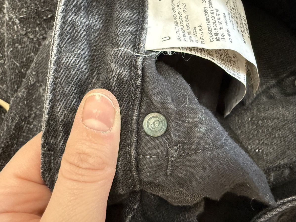 Maison Margiela Maison Margiela MM6 black distressed Denim Jeans Size 26" / US 2 / IT 38 - 12 Thumbnail