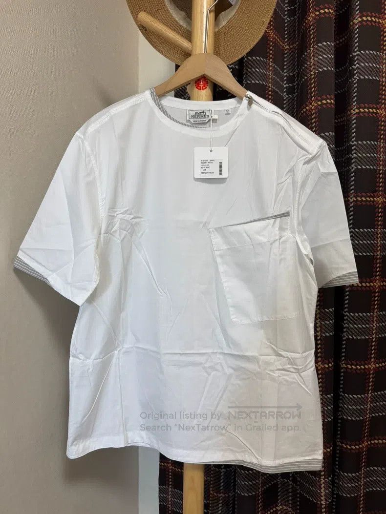 Hermes Hermes size 39 Jacket shirt with patchwork design Size US M / EU 48-50 / 2 - 1 Thumbnail