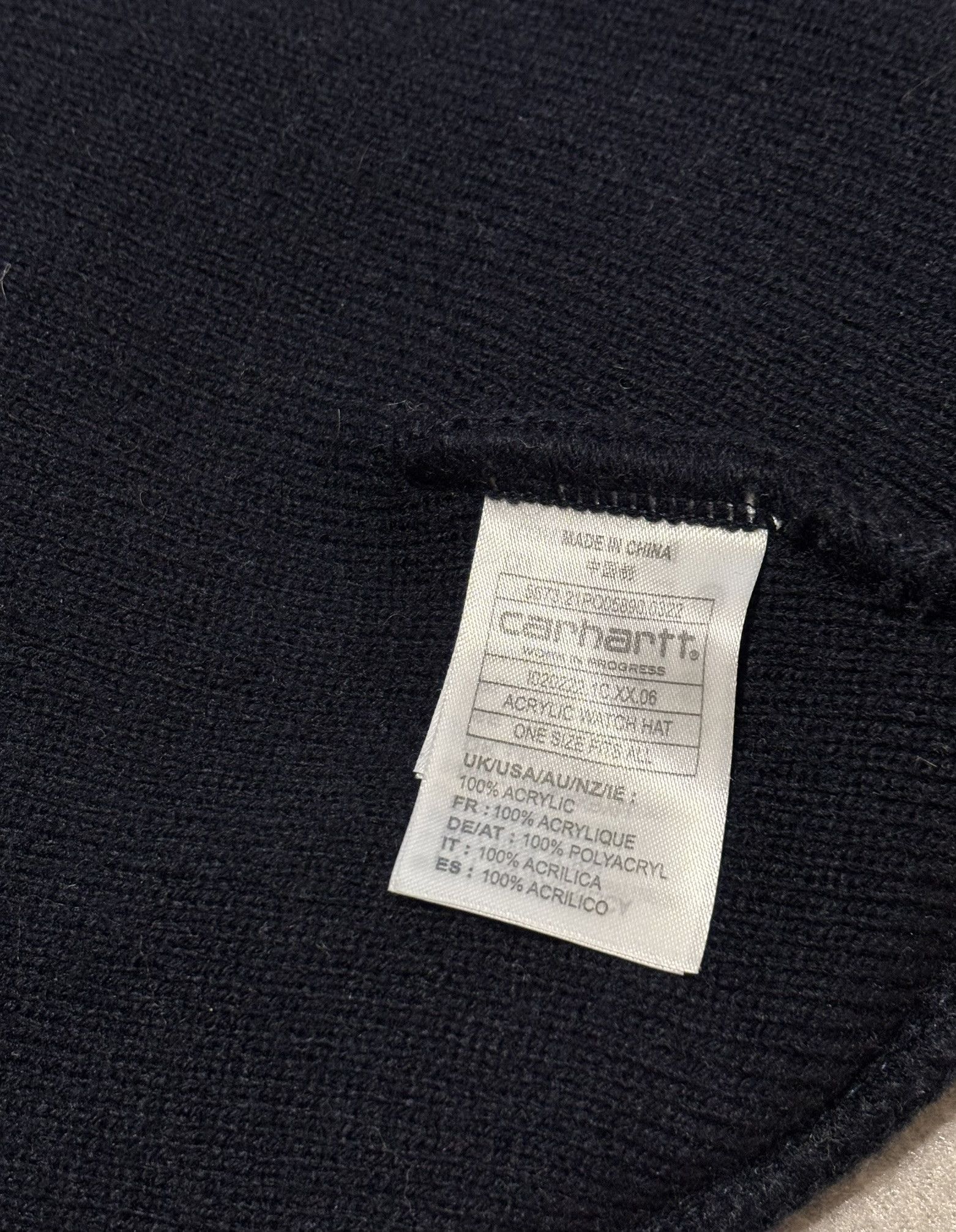 Carhartt Wip Carhartt WIP Navy winter hat size Universal Size ONE SIZE - 10 Thumbnail