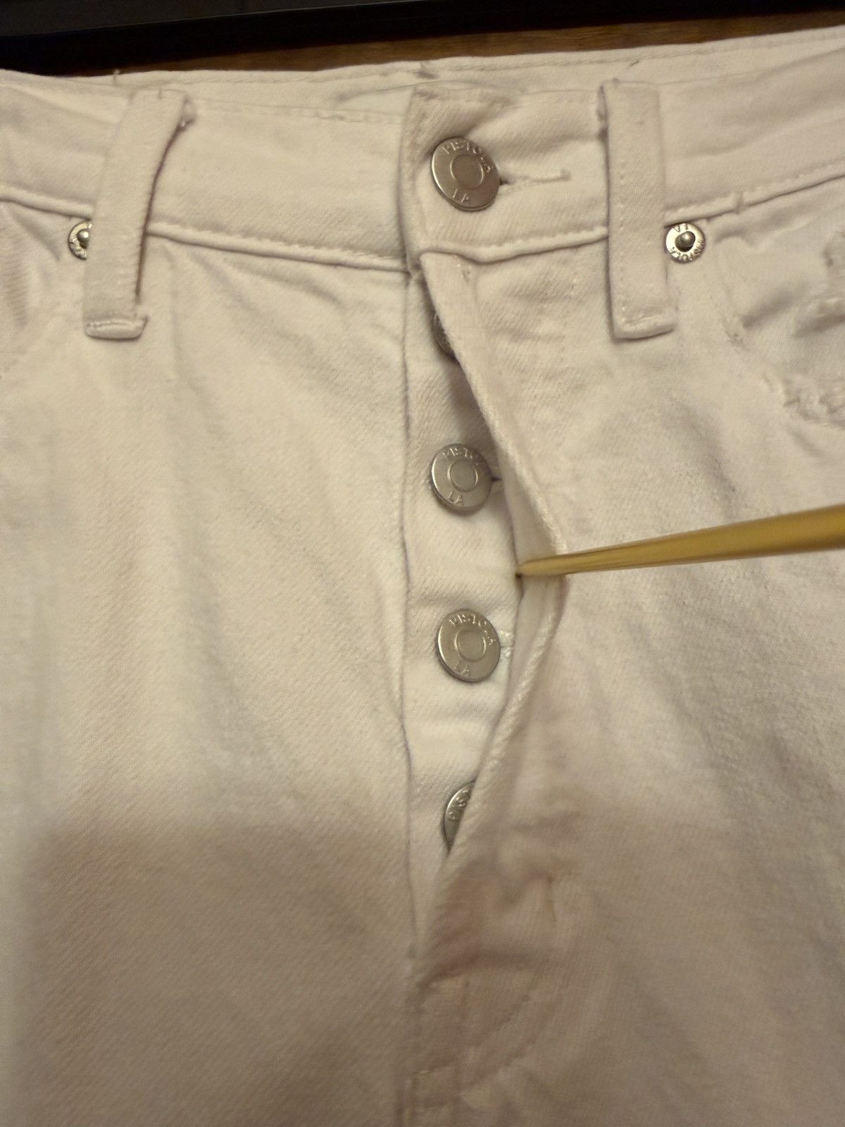 Pistola Pistola Women’s The Cassie White Destroyed High Rise Jeans Size 26" / US 2 / IT 38 - 4 Thumbnail