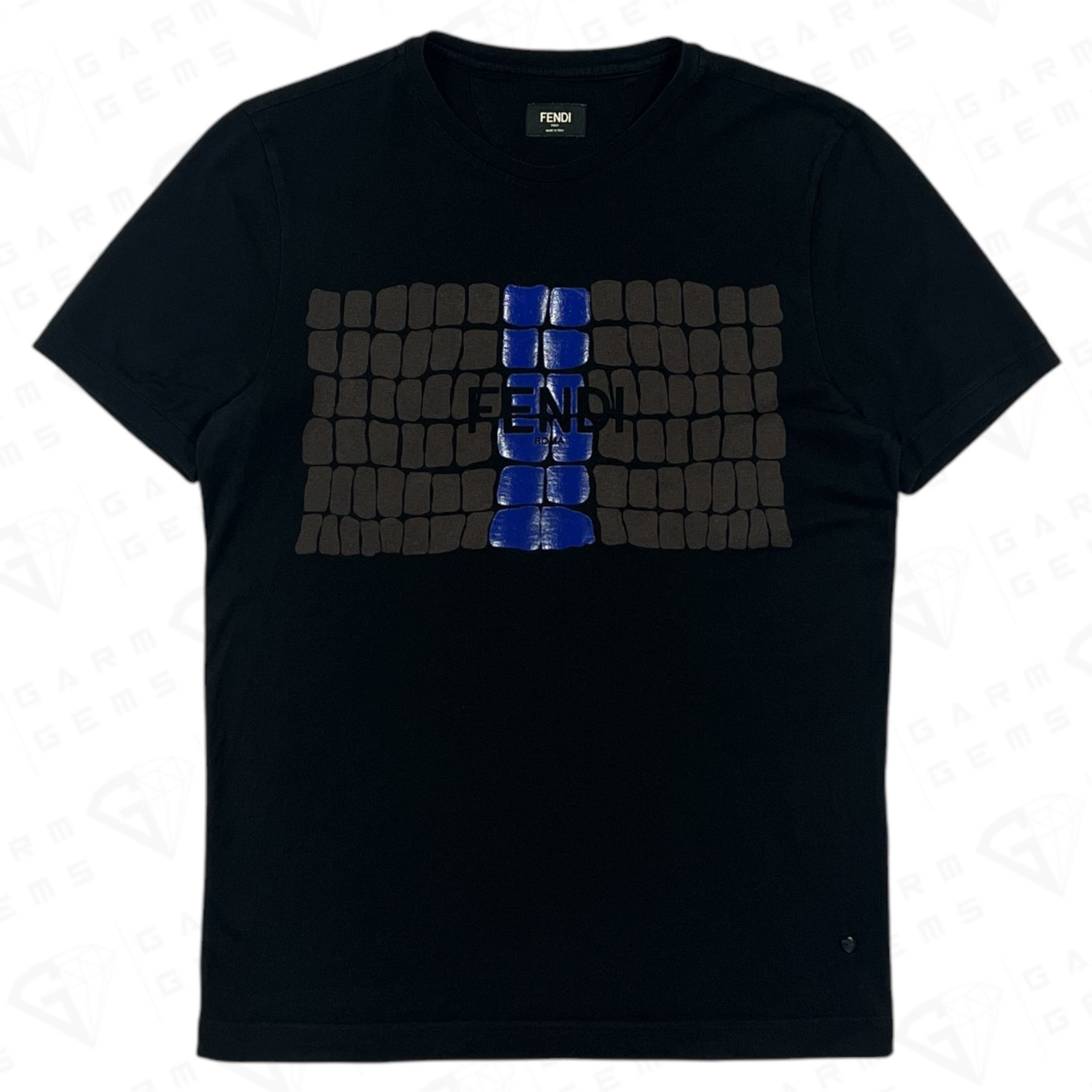 Fendi Fendi Scales Logo T-Shirt Size US M / EU 48-50 / 2 - 1 Thumbnail