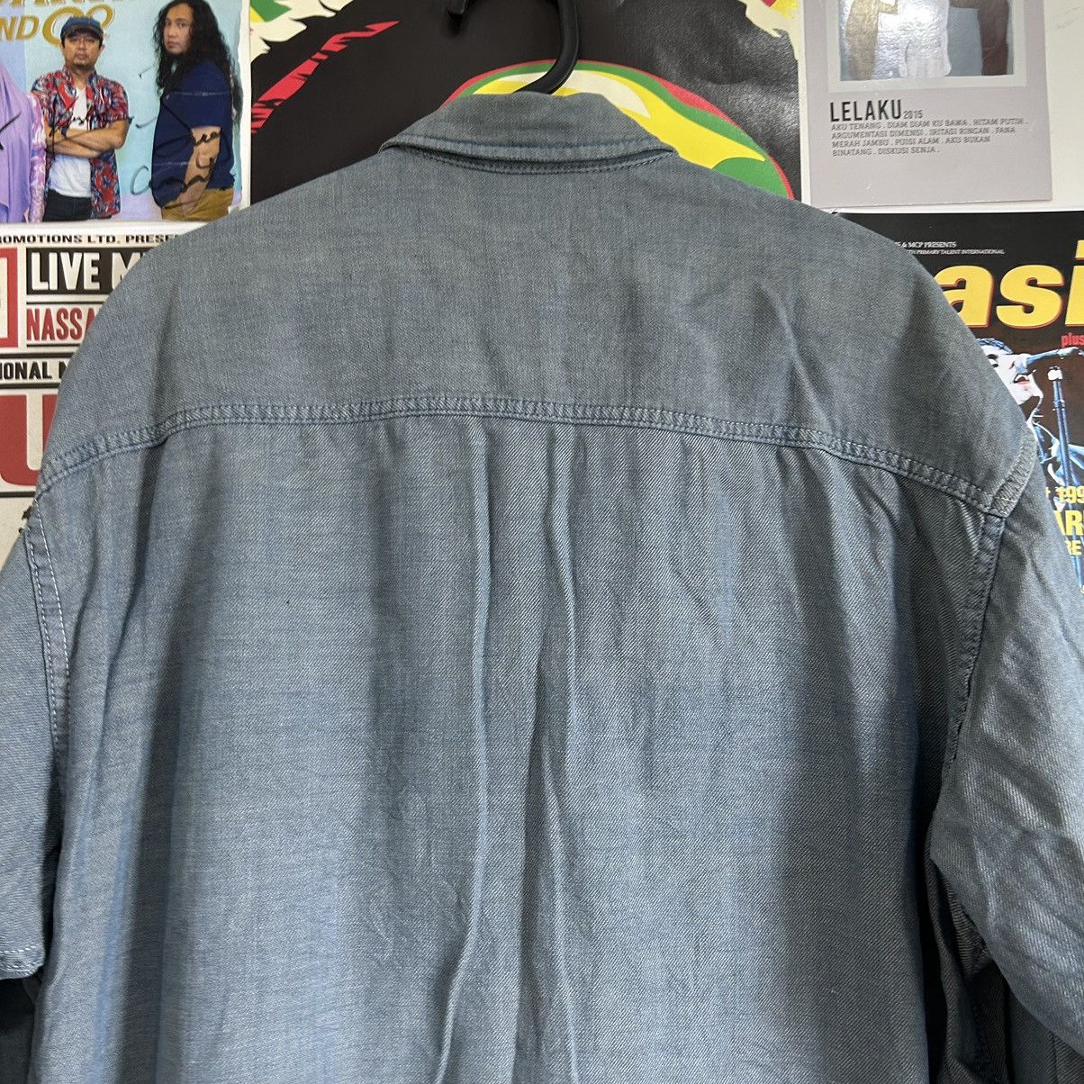 Vintage Vintage Synaps Hand Made Denim Button Down Long Sleeve Shirt Size US XL / EU 56 / 4 - 8 Thumbnail