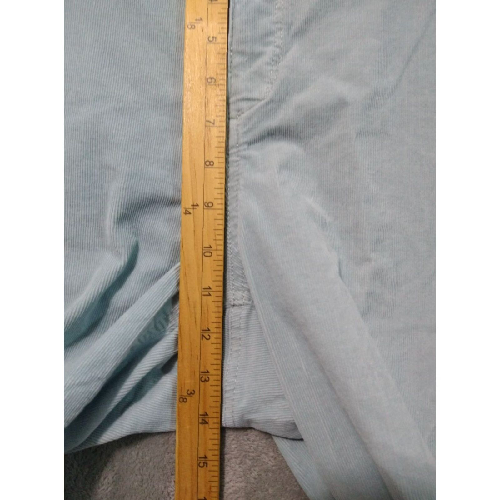 Talbots Talbots Women's Plus Size 18W Blue Corduroy Straight Leg Pants High Rise Stretch Chino Size 40" / US 18 - 4 Thumbnail