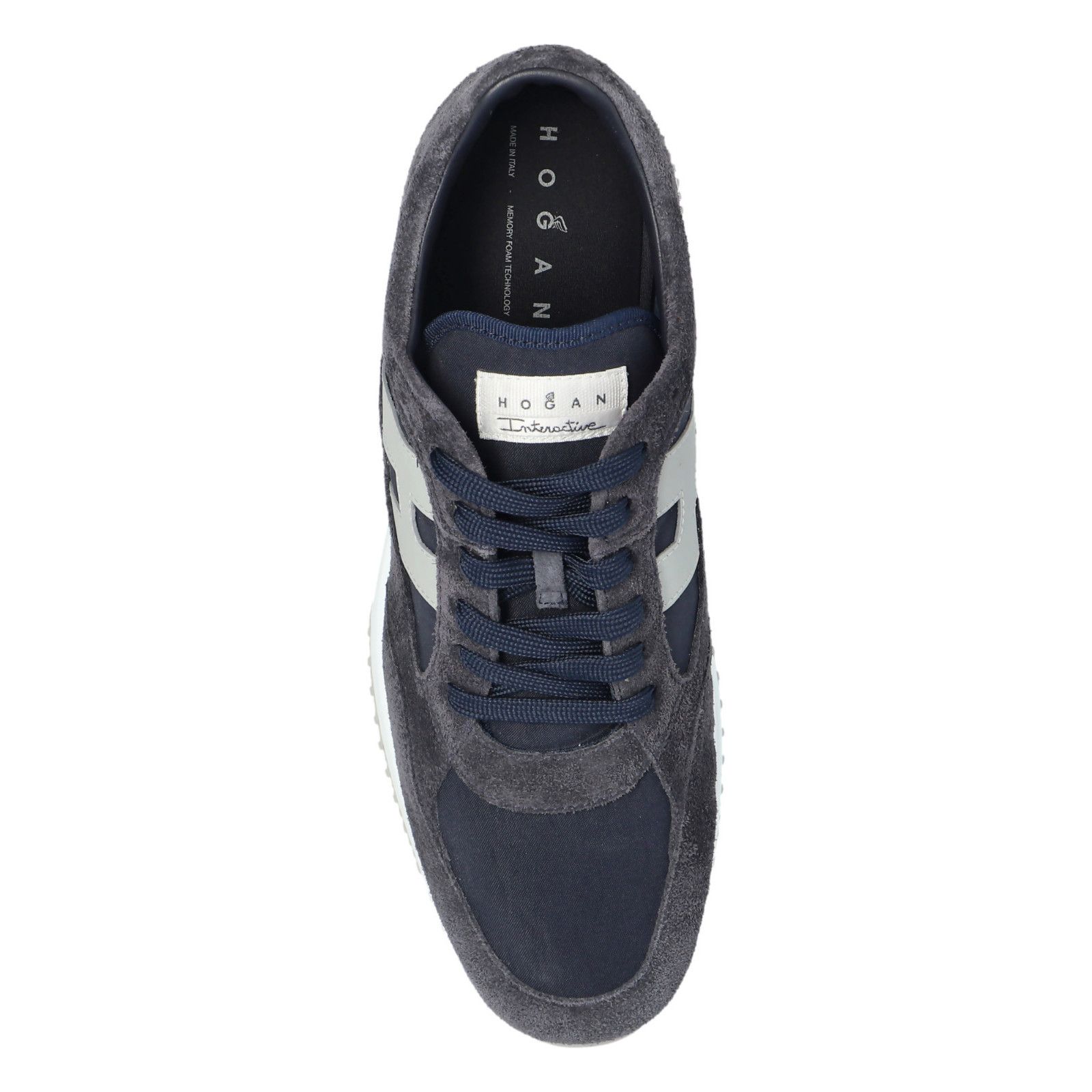 Hogan HOGAN Interactive Navy Blue Suede Sneakers New & Authentic ( Size US 10 / EU 43 - 4 Thumbnail