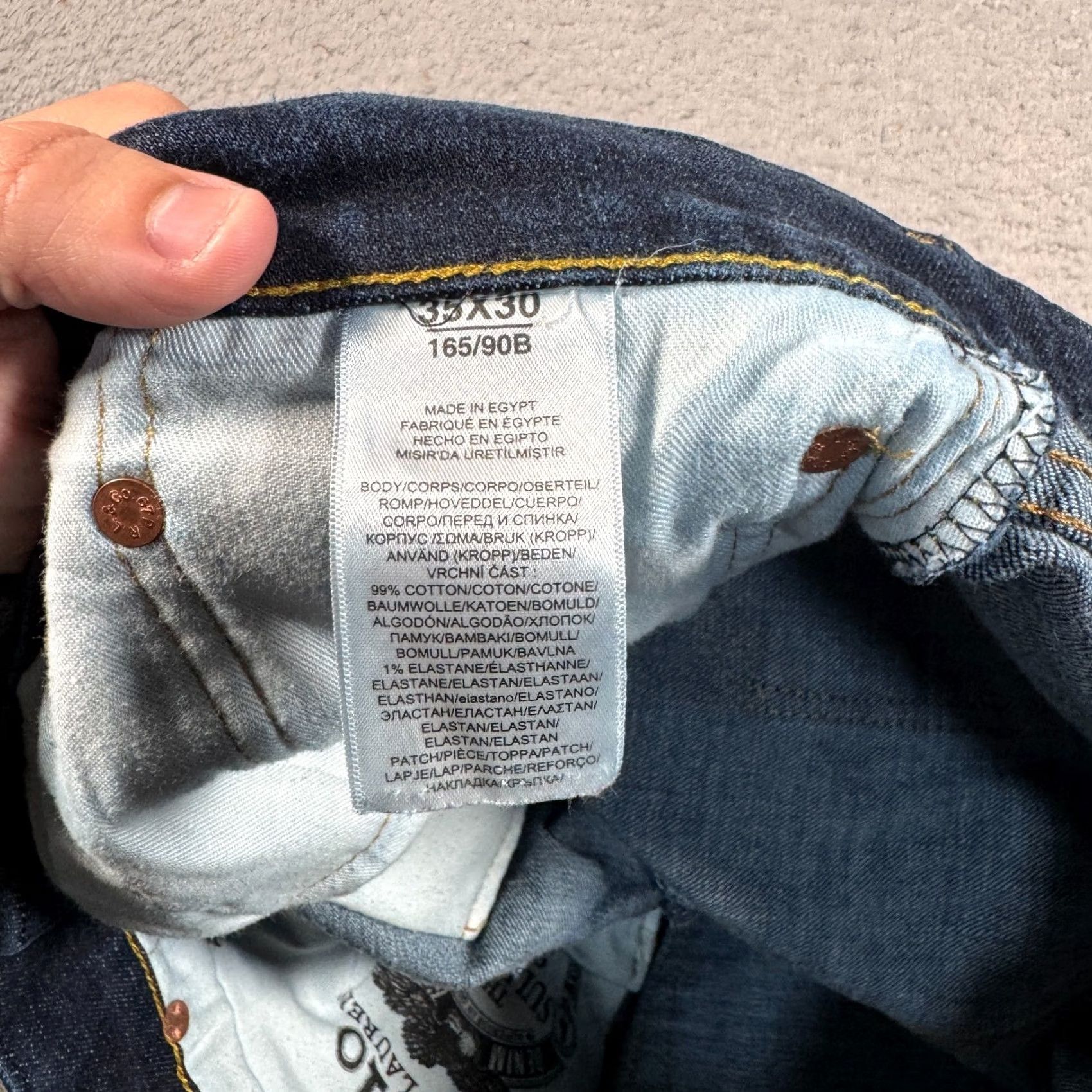 Polo Ralph Lauren Polo Ralph Lauren Jeans Men 38x29 Blue Denim Straight Slim Stretch Sullivan NWT Size US M / EU 48-50 / 2 - 5 Thumbnail