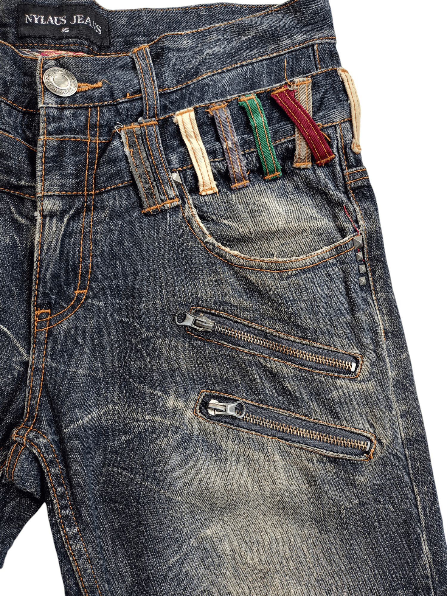 Japanese Brand × Vintage NYLAUS JEANS Japanese Brand Vintage Streetwear Denim Size US 32 / EU 48 - 4 Thumbnail