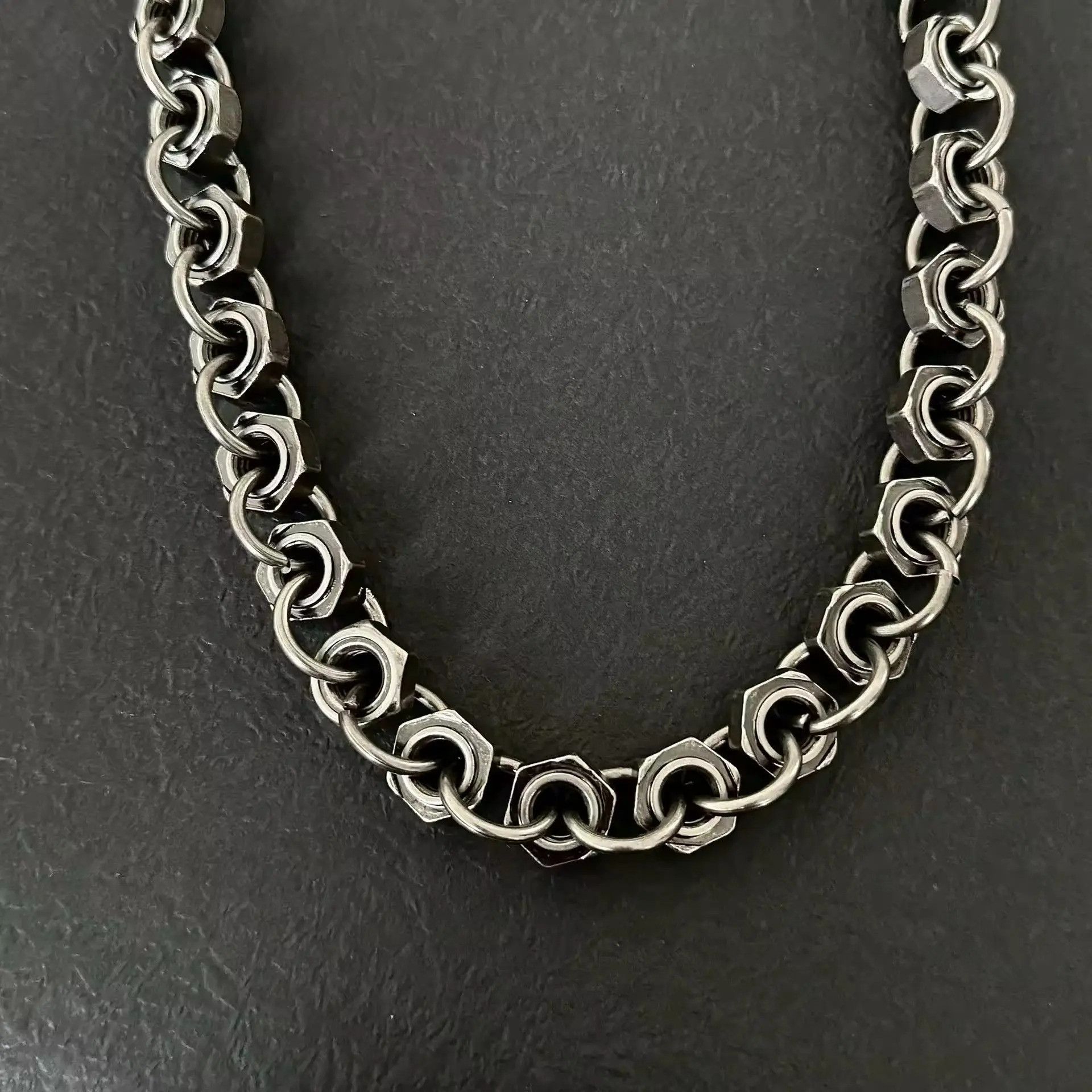 Japanese Brand Heavy Nut Chain Keychain Wallet Size ONE SIZE - 2 Thumbnail