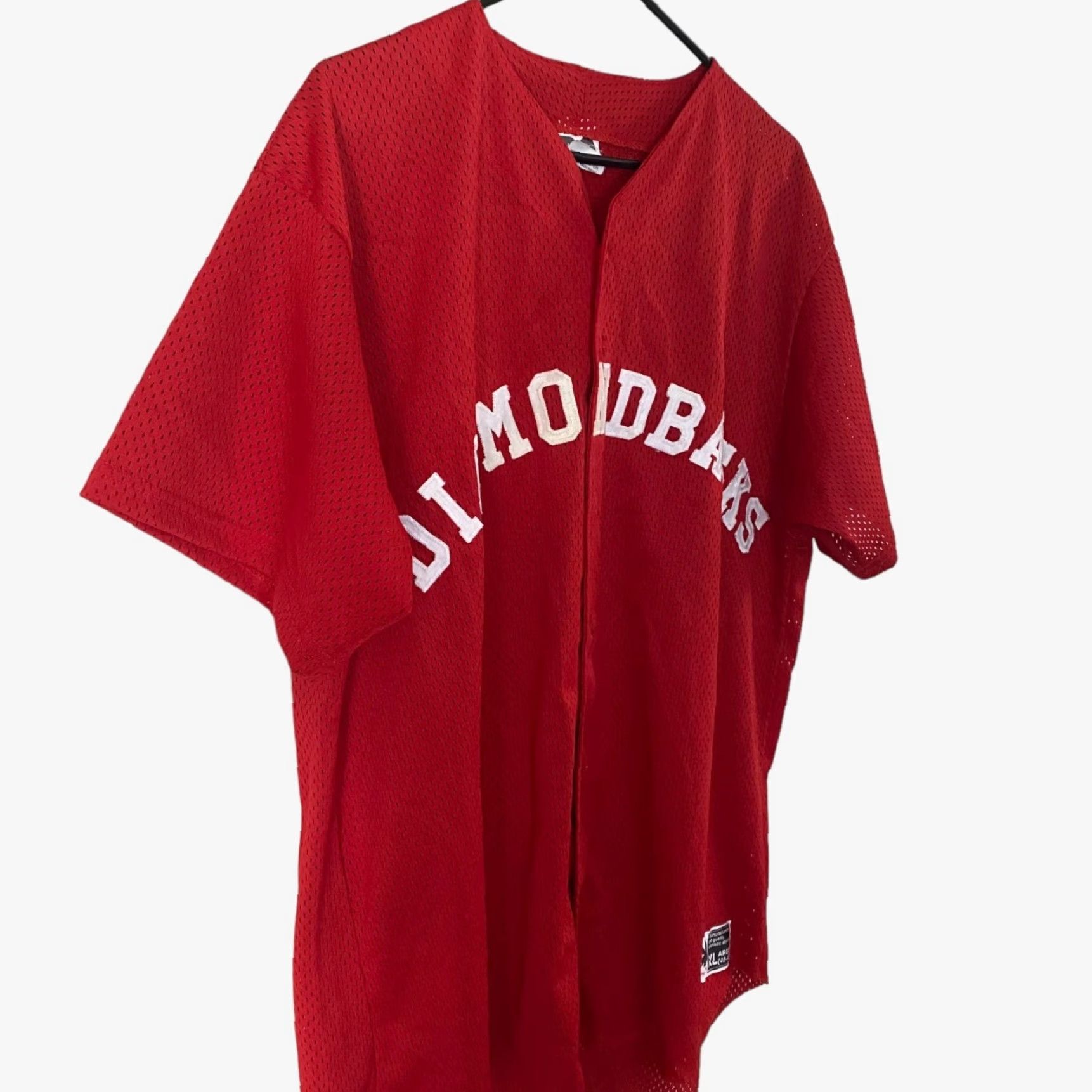 Vintage VINTAGE Arizona Diamondbacks Baseball Jersey Red Mens XL Button-Up Short-Sleeve Size US XL / EU 56 / 4 - 4 Thumbnail