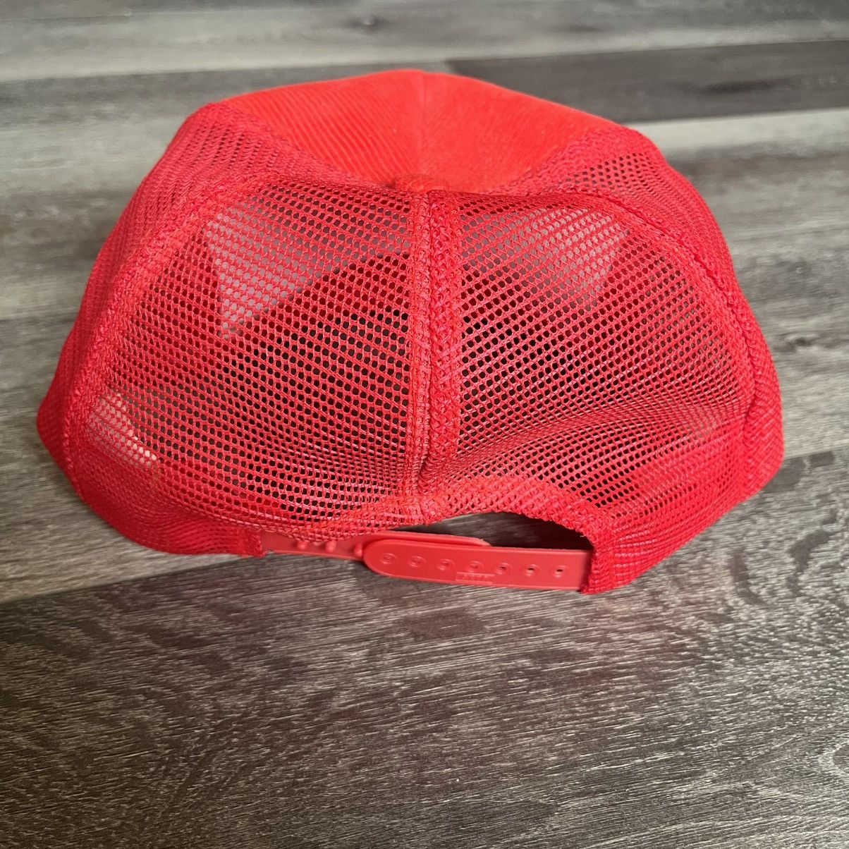 Vintage Vintage 1990s Red Corduroy Blank Mesh Trucker Hat Otto Size ONE SIZE - 4 Thumbnail