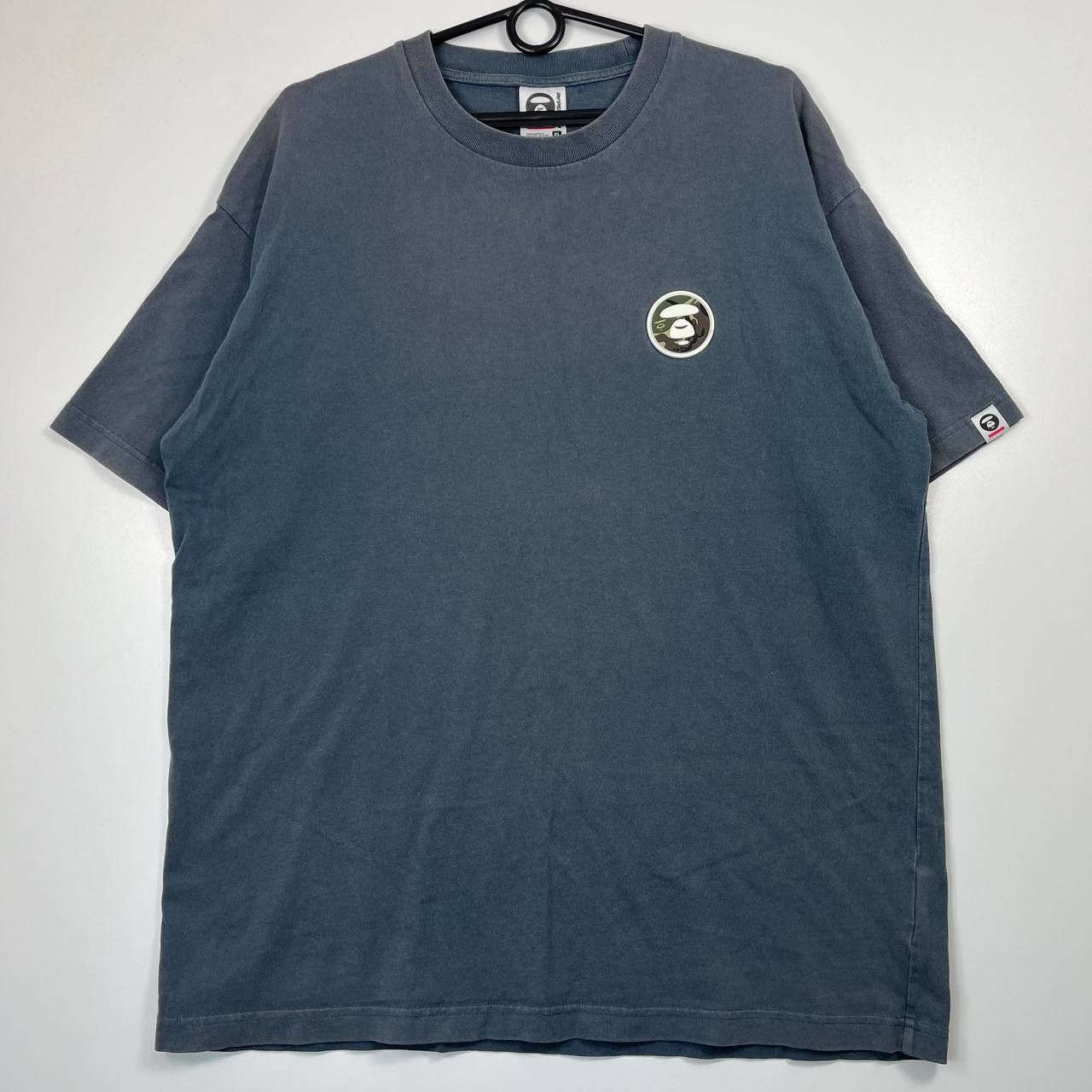 Bape Aape By A Bathing Ape Logo Patch T Shirt Blue Mens Size XL Size US XL / EU 56 / 4 - 1 Thumbnail