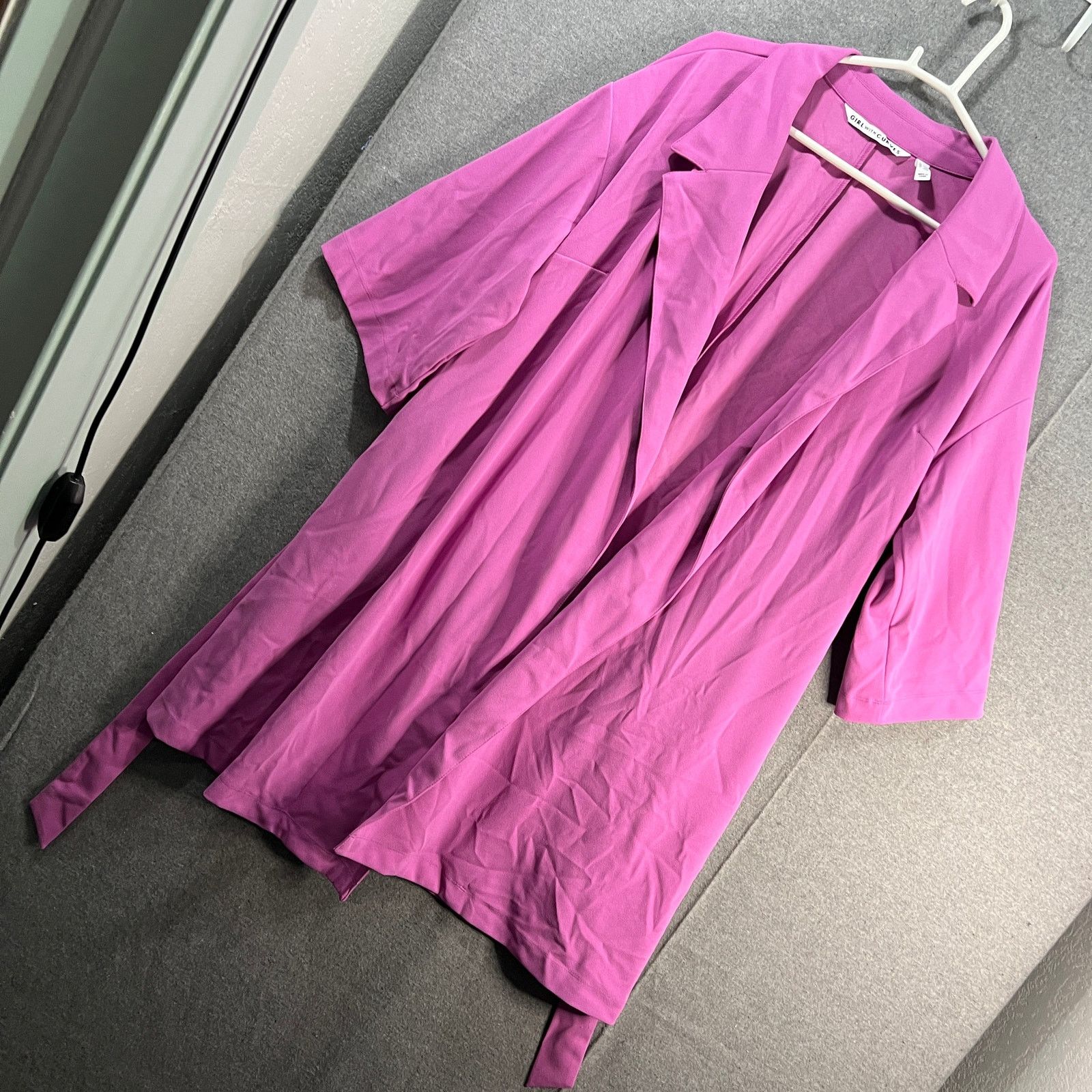 Other Girl With Curves Petite 3/4Sleeve Wrap Coat with Tie Wa Size XL / US 12-14 / IT 48-50 - 4 Thumbnail